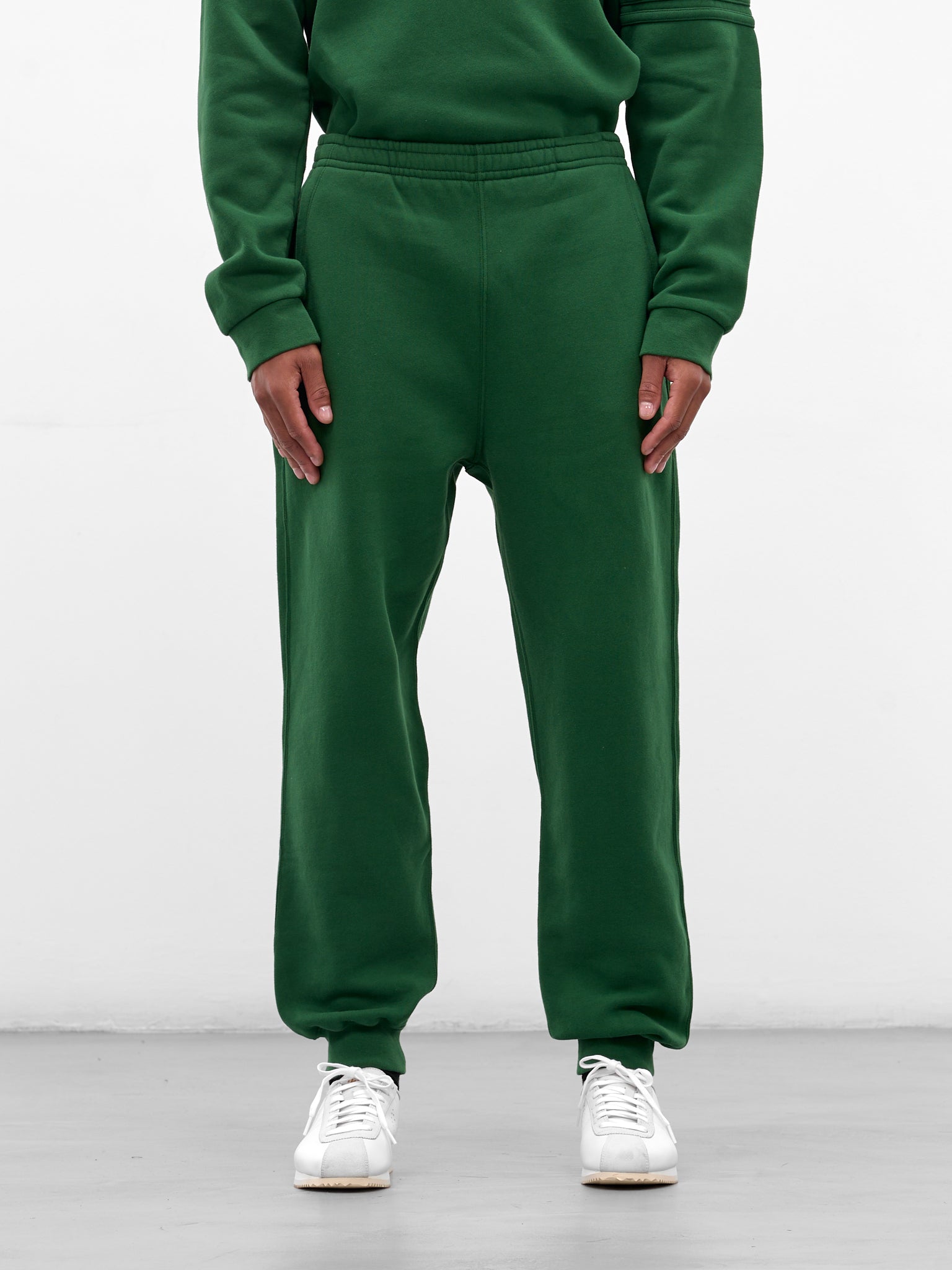 Green Cotton Cuffed Joggers (MRF25CS022-DARK-GREEN)