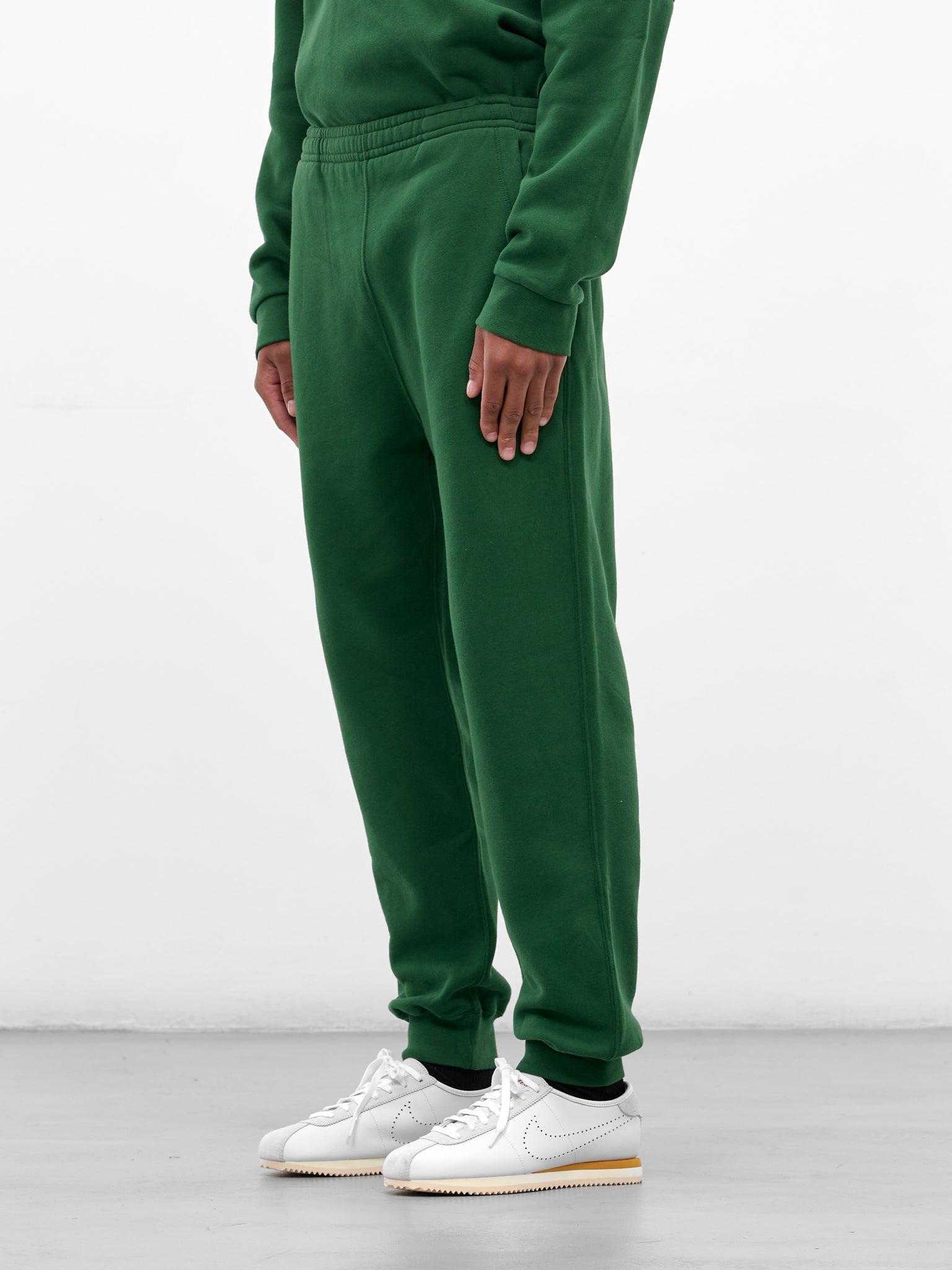 Green Cotton Cuffed Joggers (MRF25CS022-DARK-GREEN)