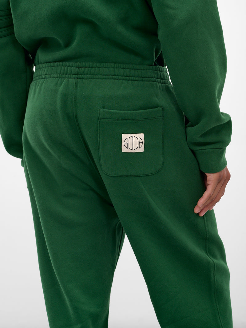 Green Cotton Cuffed Joggers (MRF25CS022-DARK-GREEN)