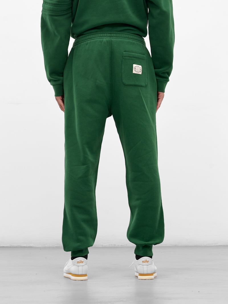 Green Cotton Cuffed Joggers (MRF25CS022-DARK-GREEN)