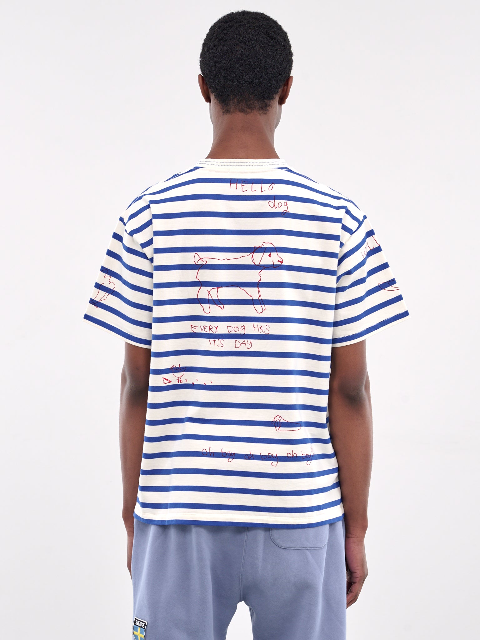 Graphic Stripe Tee (MRS25CS003-BLUE-MULTI)