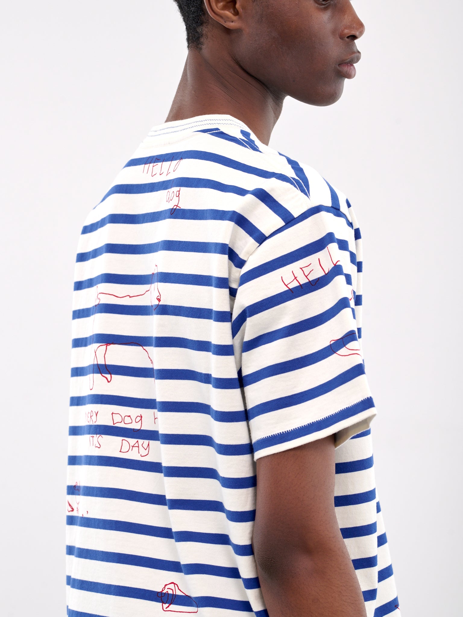 Graphic Stripe Tee (MRS25CS003-BLUE-MULTI)
