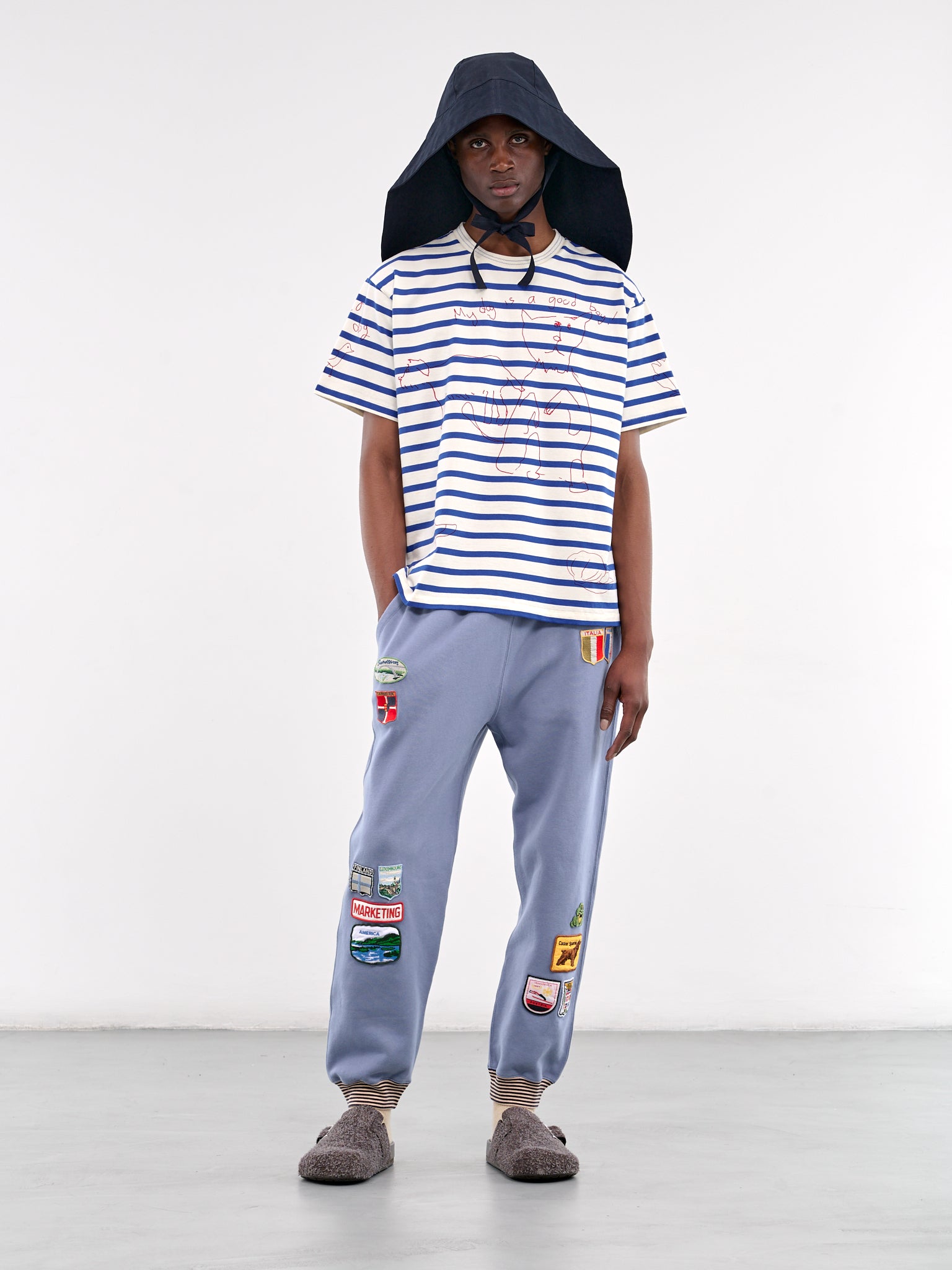 Graphic Stripe Tee (MRS25CS003-BLUE-MULTI)