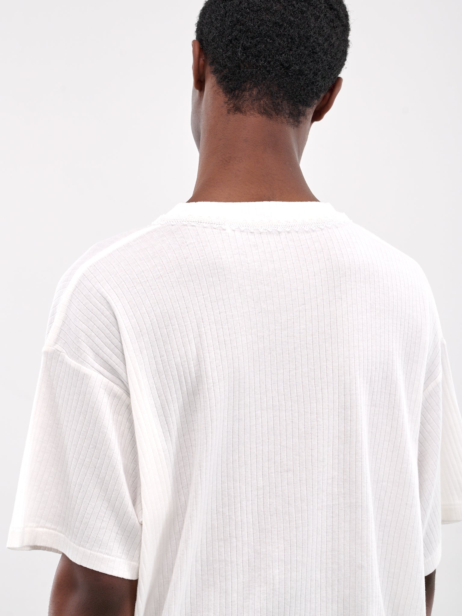 Ribbed Tee (MRS25CS031-CREAM)