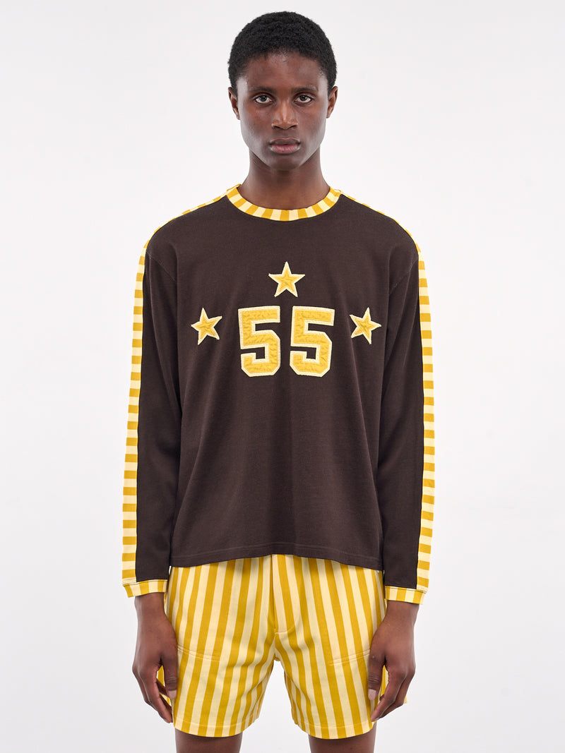 Medalist Appliqué Tee (MRS25CS035-BROWN-BLACK)