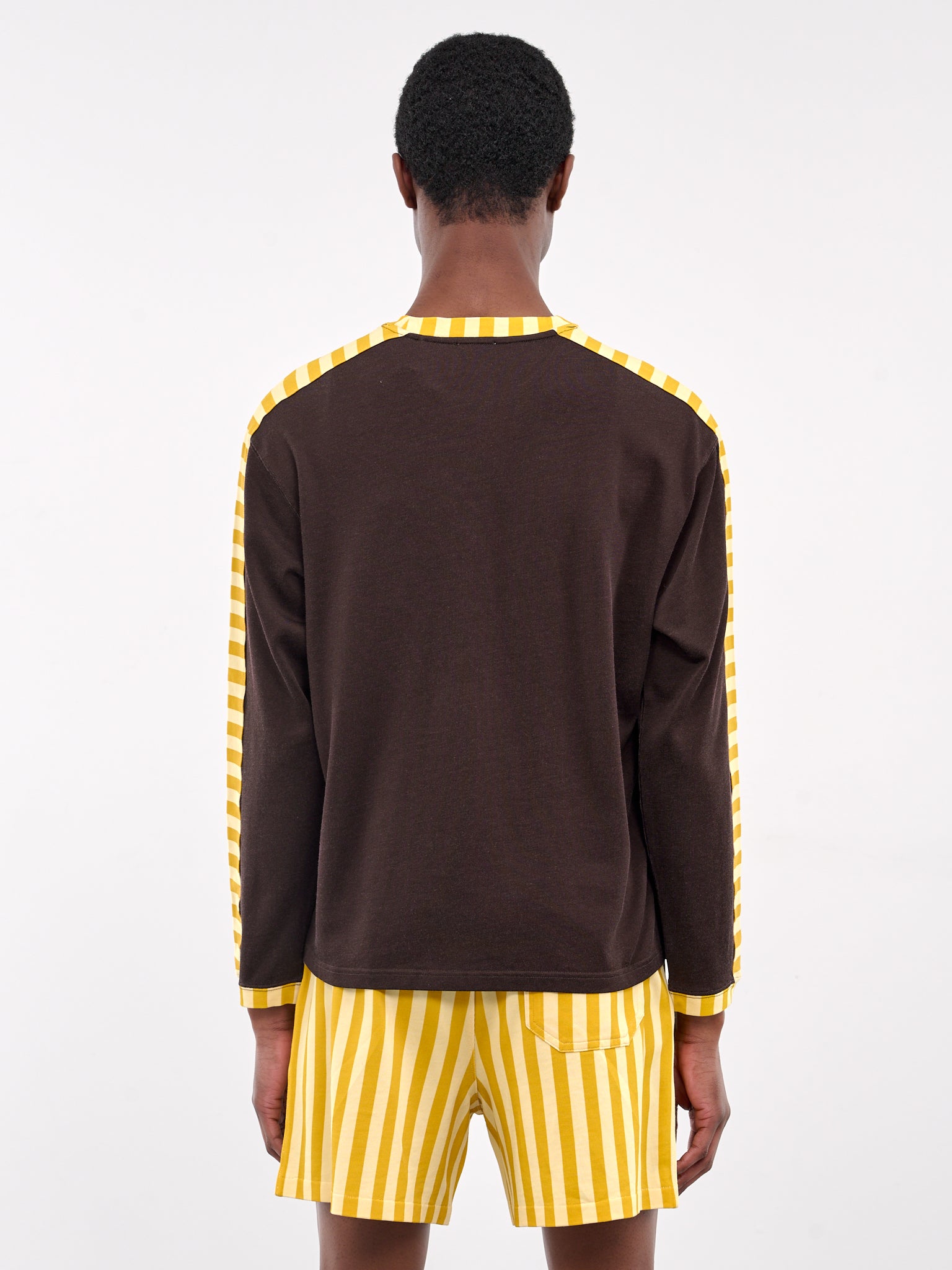 Graphic Long Sleeve Tee (MRS25CS035-BROWN-BLACK)