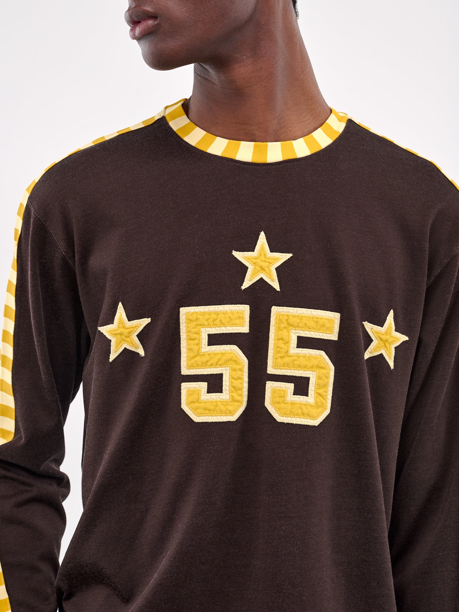 Graphic Long Sleeve Tee (MRS25CS035-BROWN-BLACK)