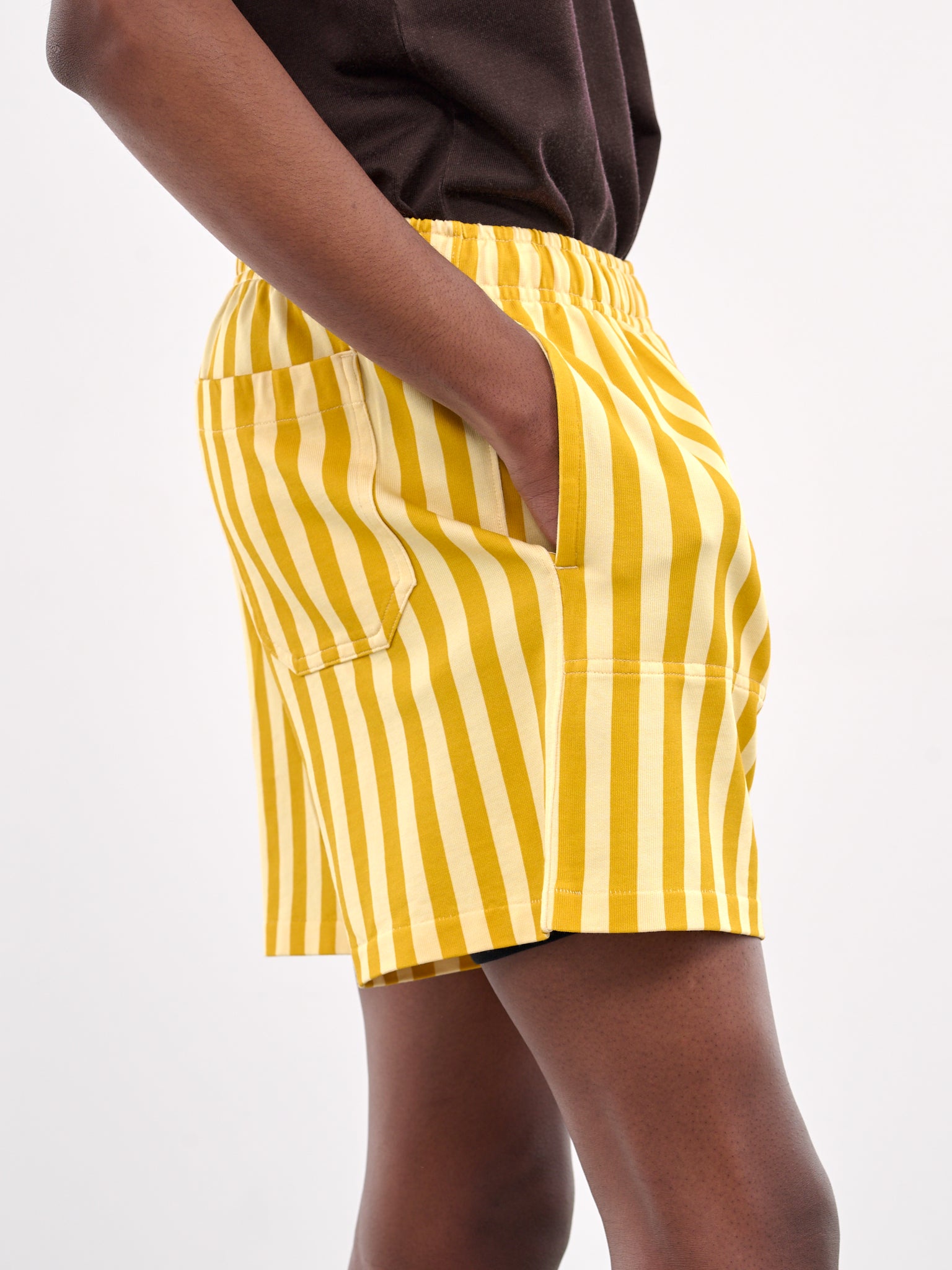 Striped Shorts (MRS25CS036-YELLOW-MULTI)