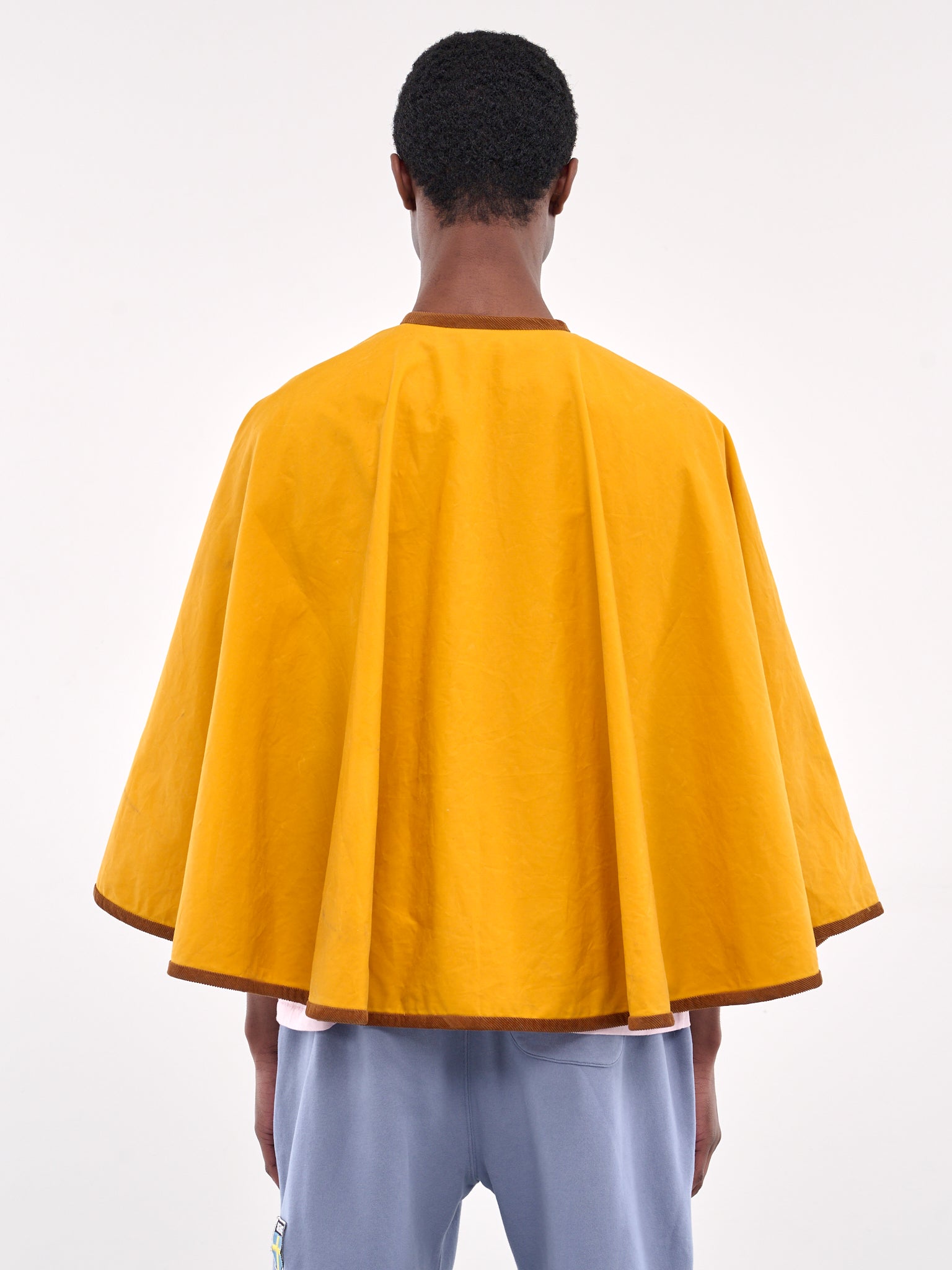 Double-Breasted Cape (MRS25OW012-YELLOW)