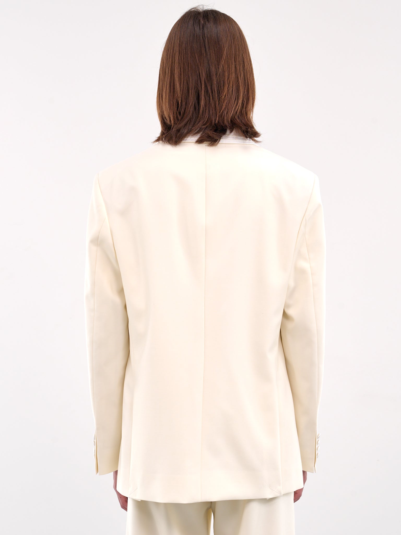 Meringue Shawl Collar Tuxedo Jacket (MRS25SJ013-WHITE)