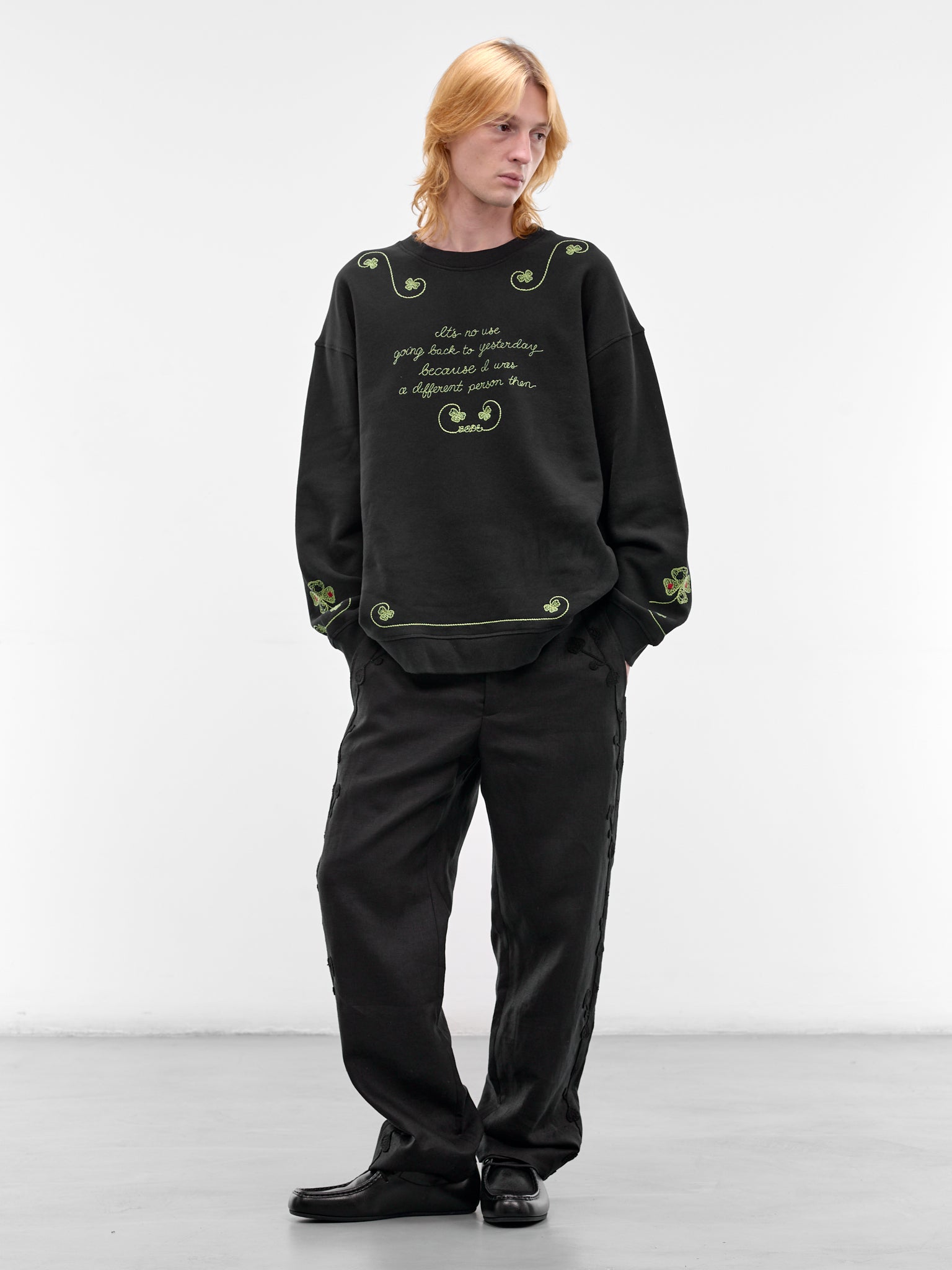BODE Linen Buckle Trousers | H.Lorenzo - styled