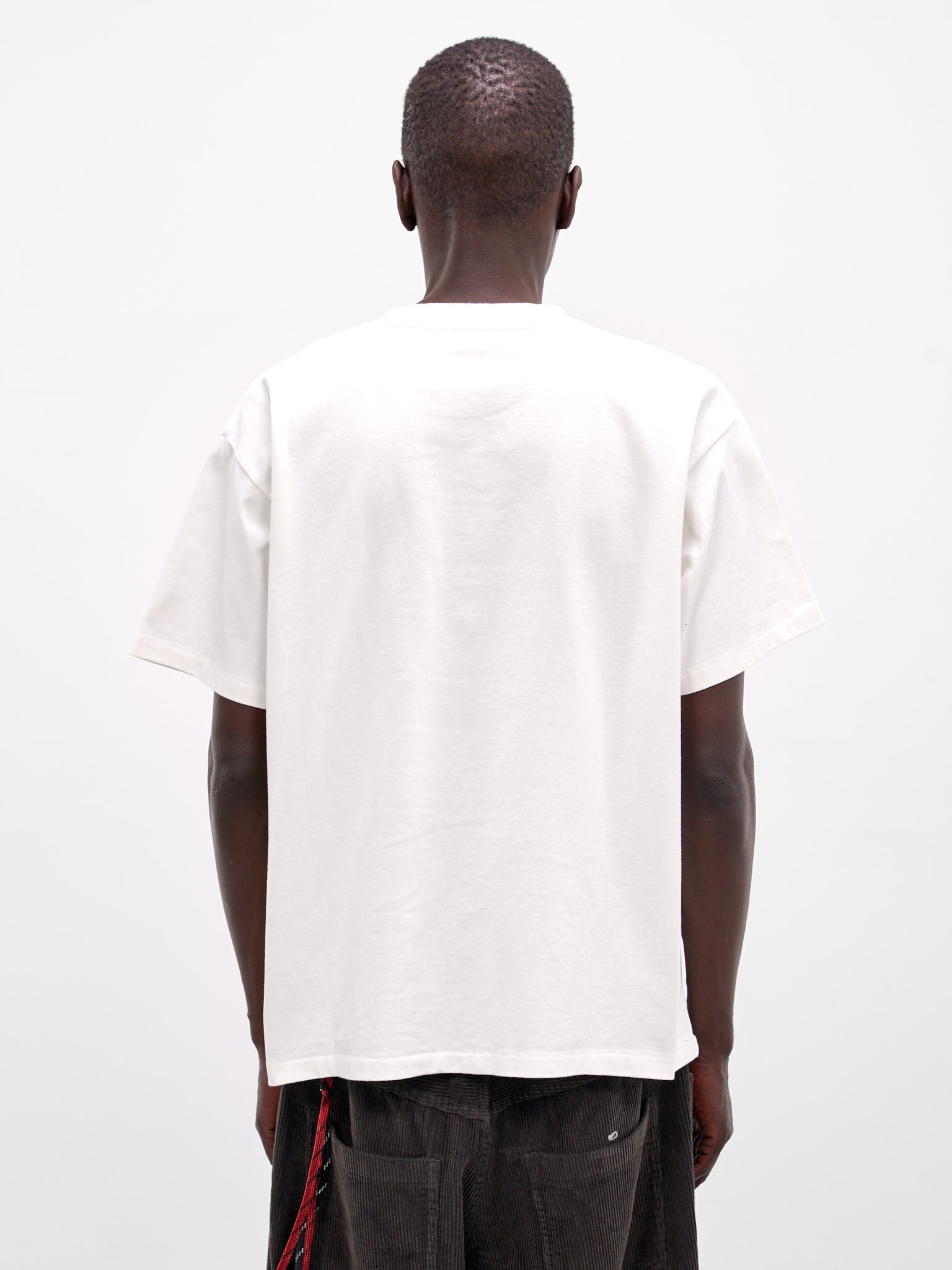 White Beaded Geneva Pocket Tee (MRS26CS028-CREAM)