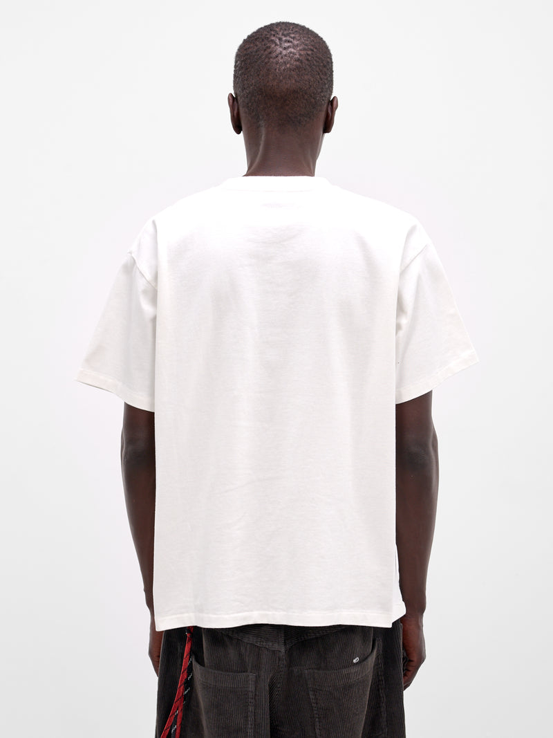 White Beaded Geneva Pocket Tee (MRS26CS028-CREAM)