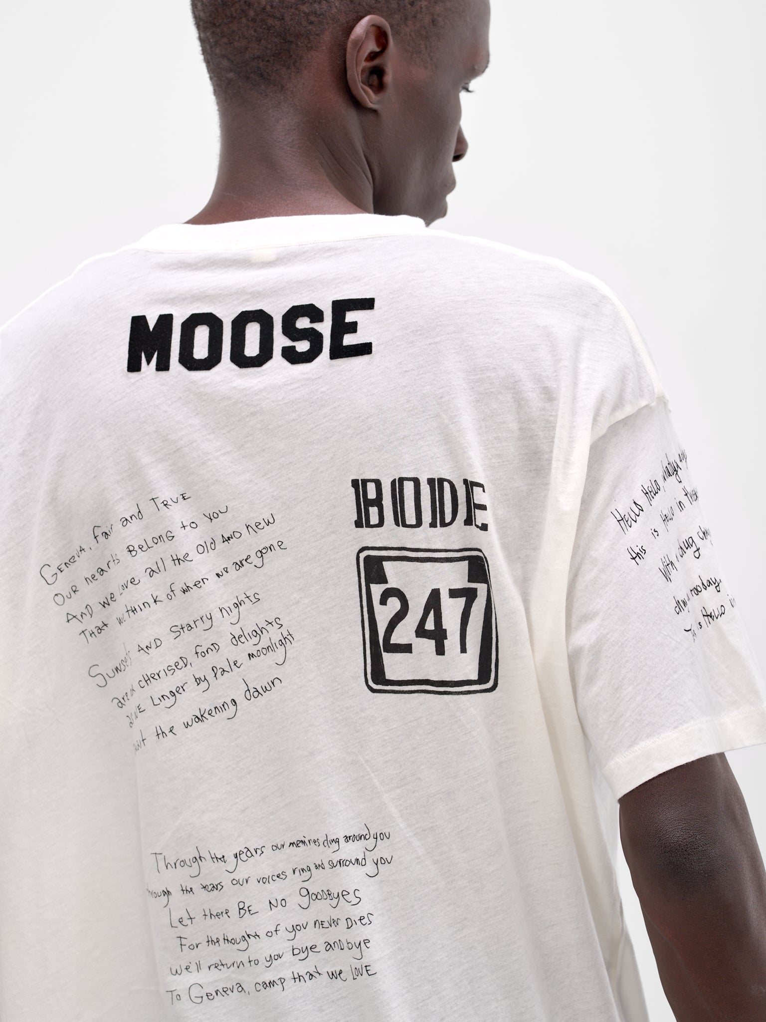 White Camp Crest Cotton Tee (MRS26CS032-CREAM)