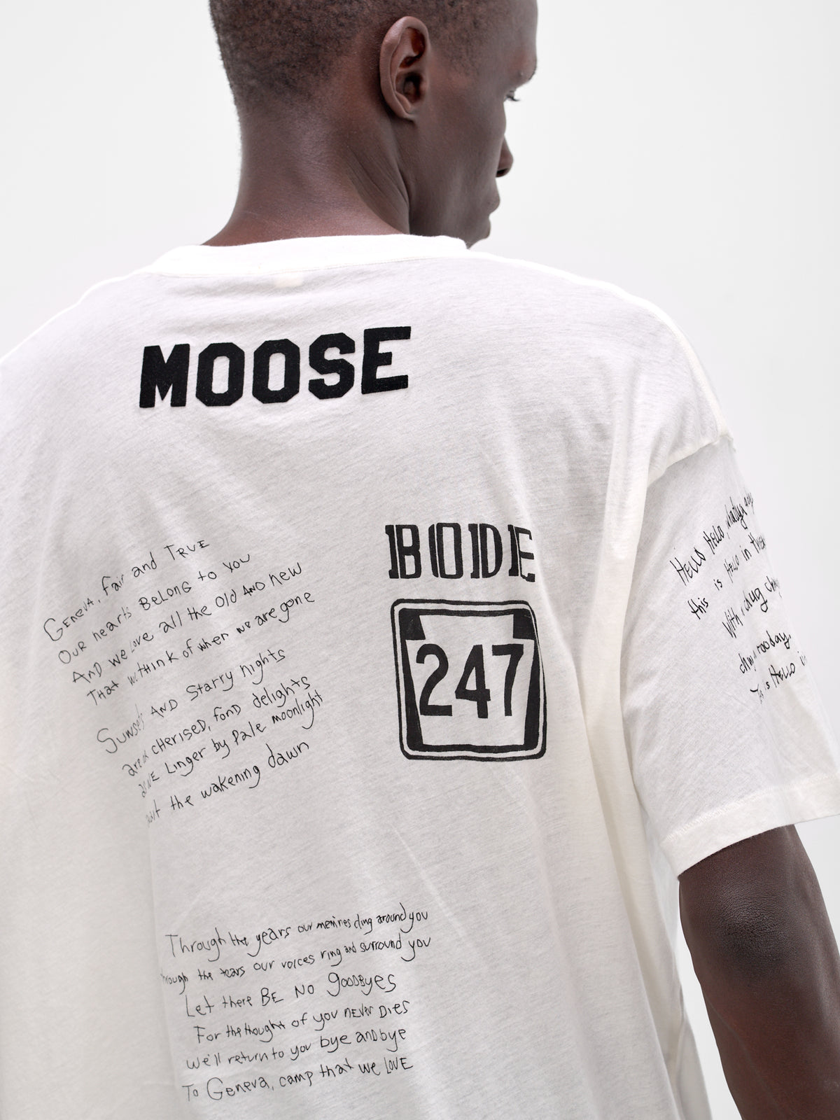 White Camp Crest Cotton Tee (MRS26CS032-CREAM)