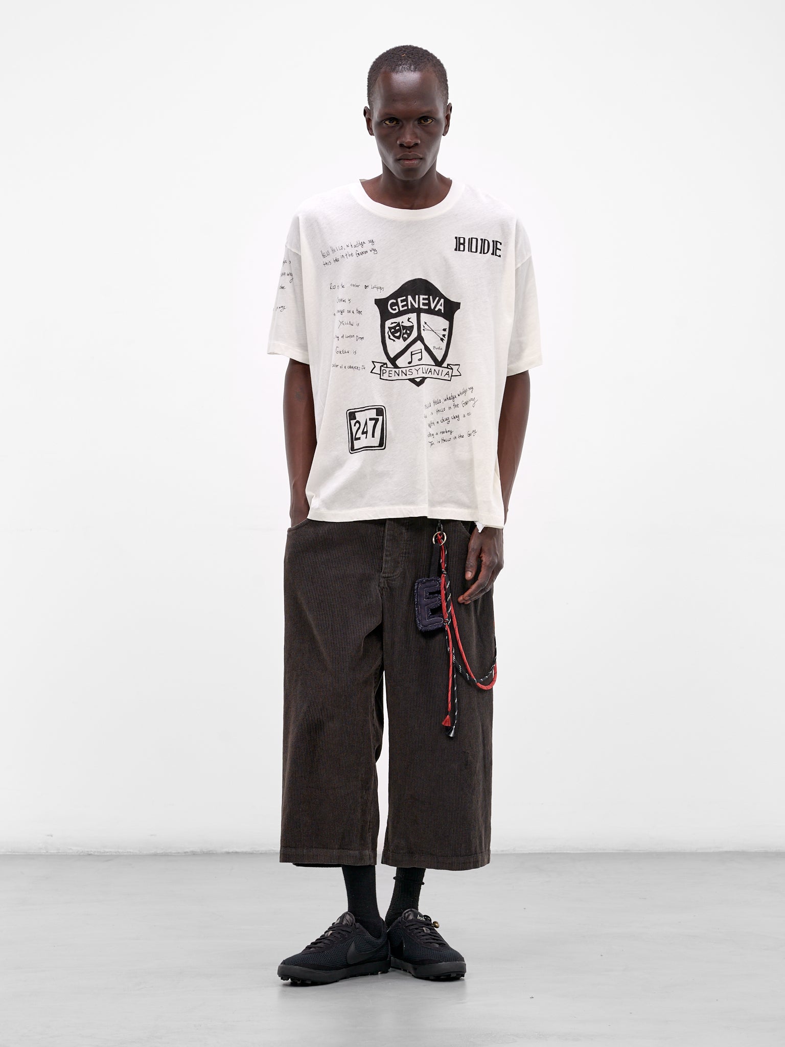 White Camp Crest Cotton Tee (MRS26CS032-CREAM)