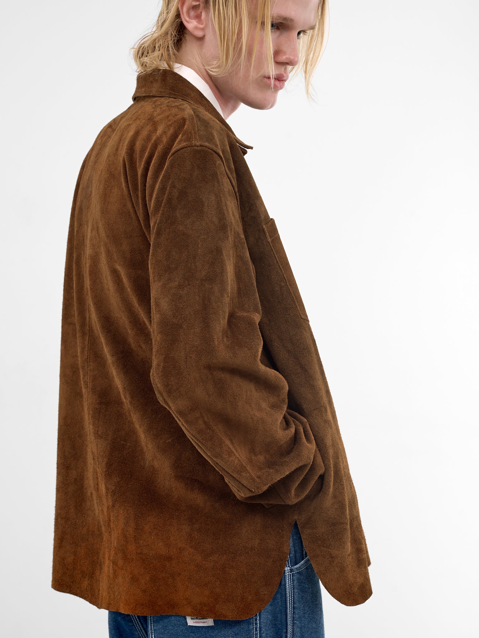 Brown Suede Overshirt (MRS26JA009-BROWN)