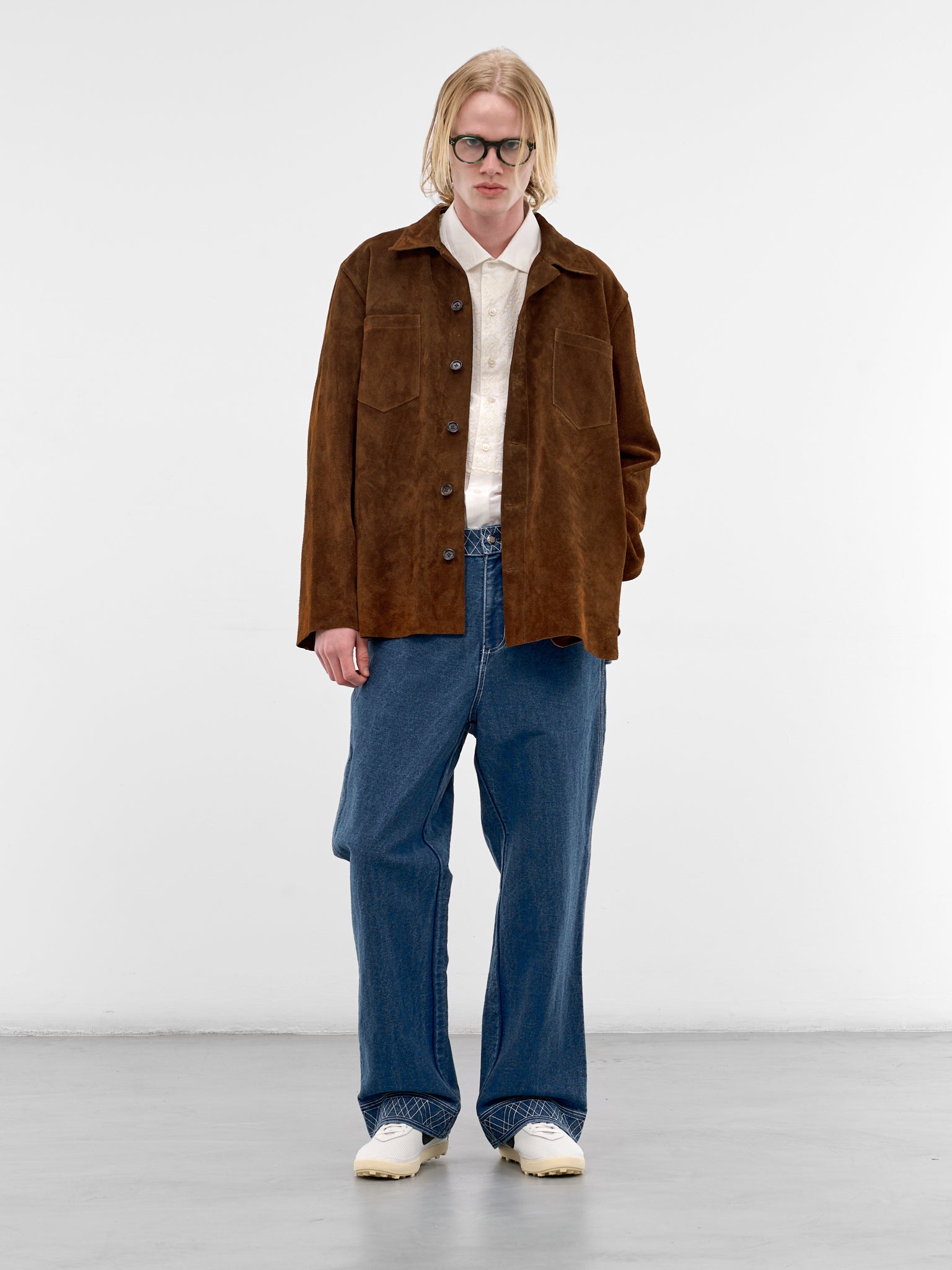 Brown Suede Overshirt (MRS26JA009-BROWN)