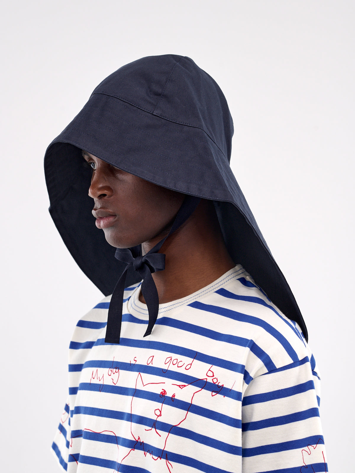 Waxed Rain Hat (MRS25AC048-NAVY)