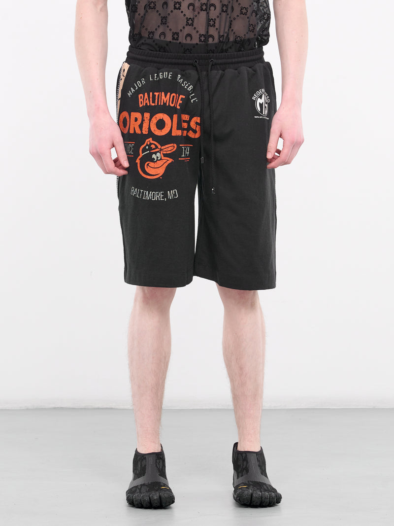 Regenerated Graphic Tee Bermudas (MSH007-UJER0003-BLACK)