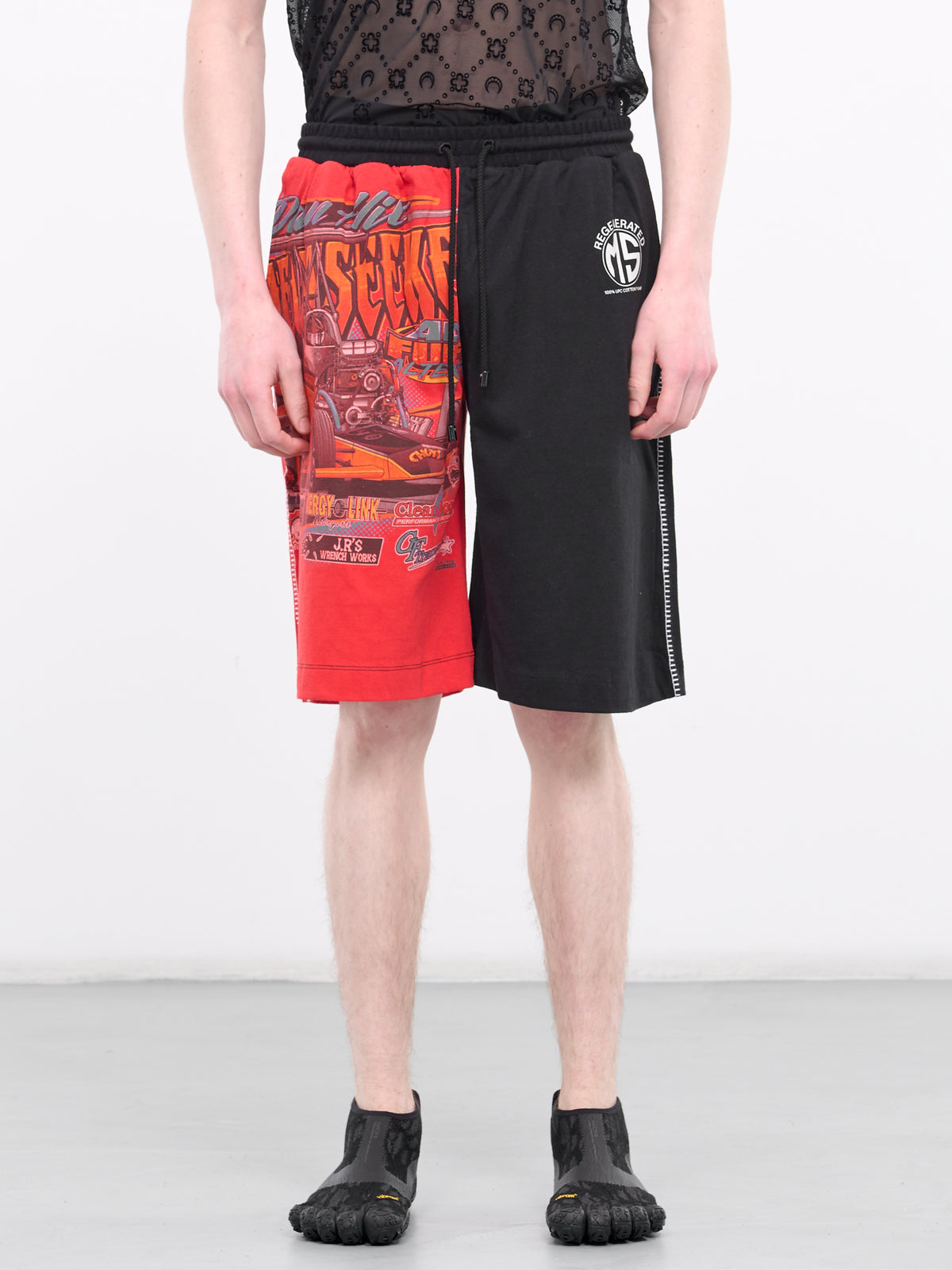 Regenerated Graphic Tee Bermudas (MSH007-UJER0003-RED)