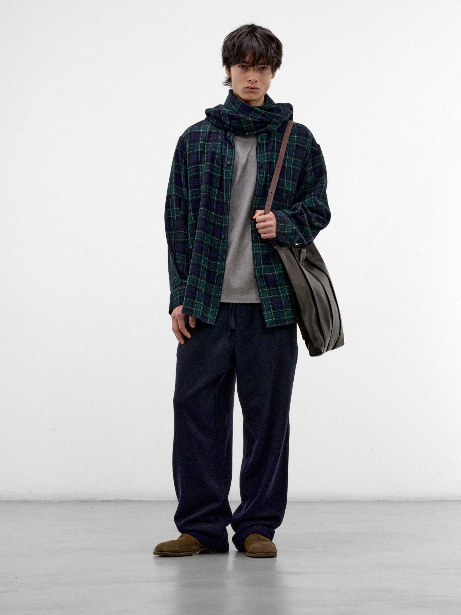 Gray Melange Cotton Oversized Tee (MJE09-JER02-DARK-GREY-MELANGE)