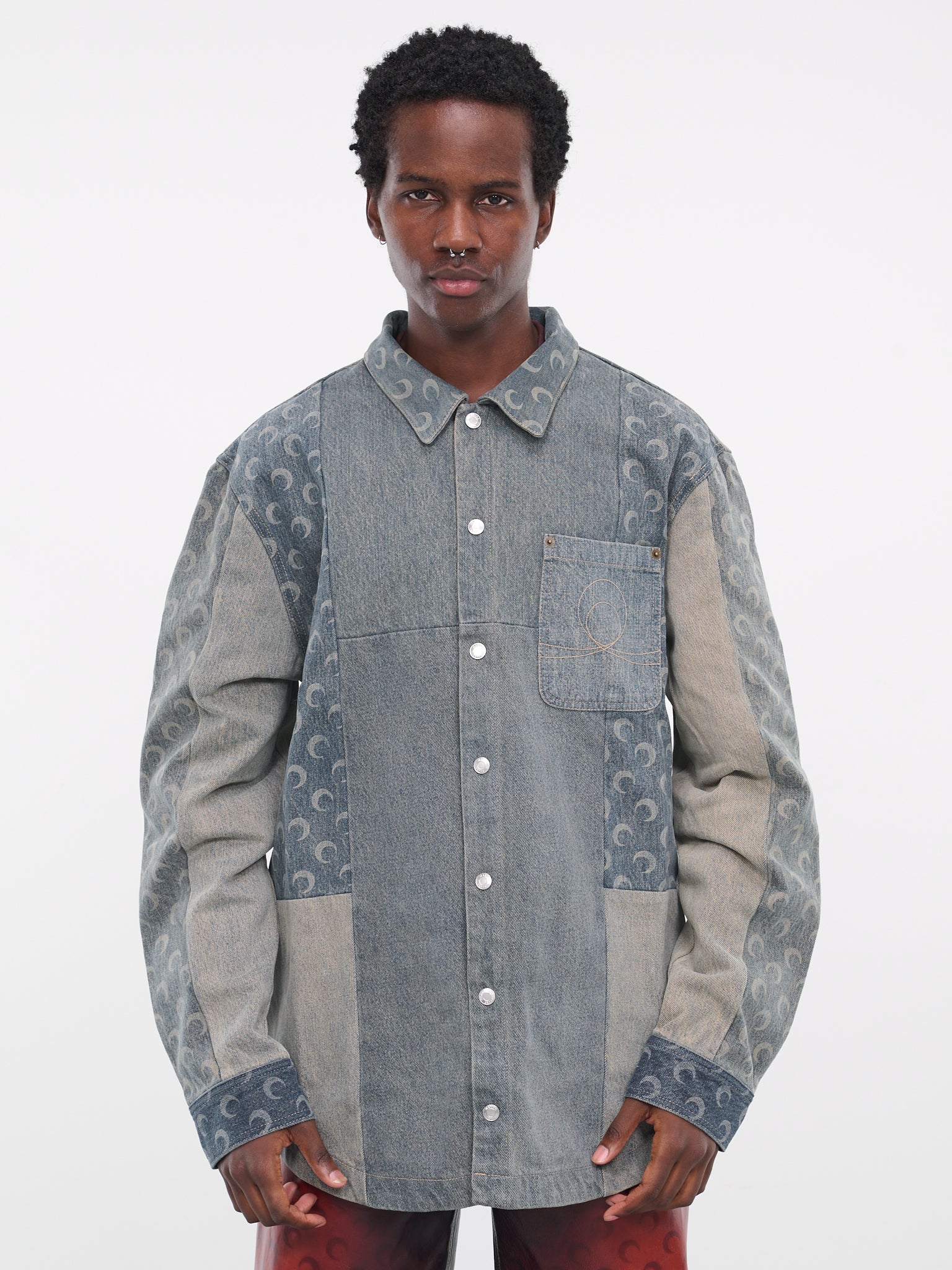 Regenerated Denim Shirt (MSI006-UDEN0002-GR30-GREY-MULT)