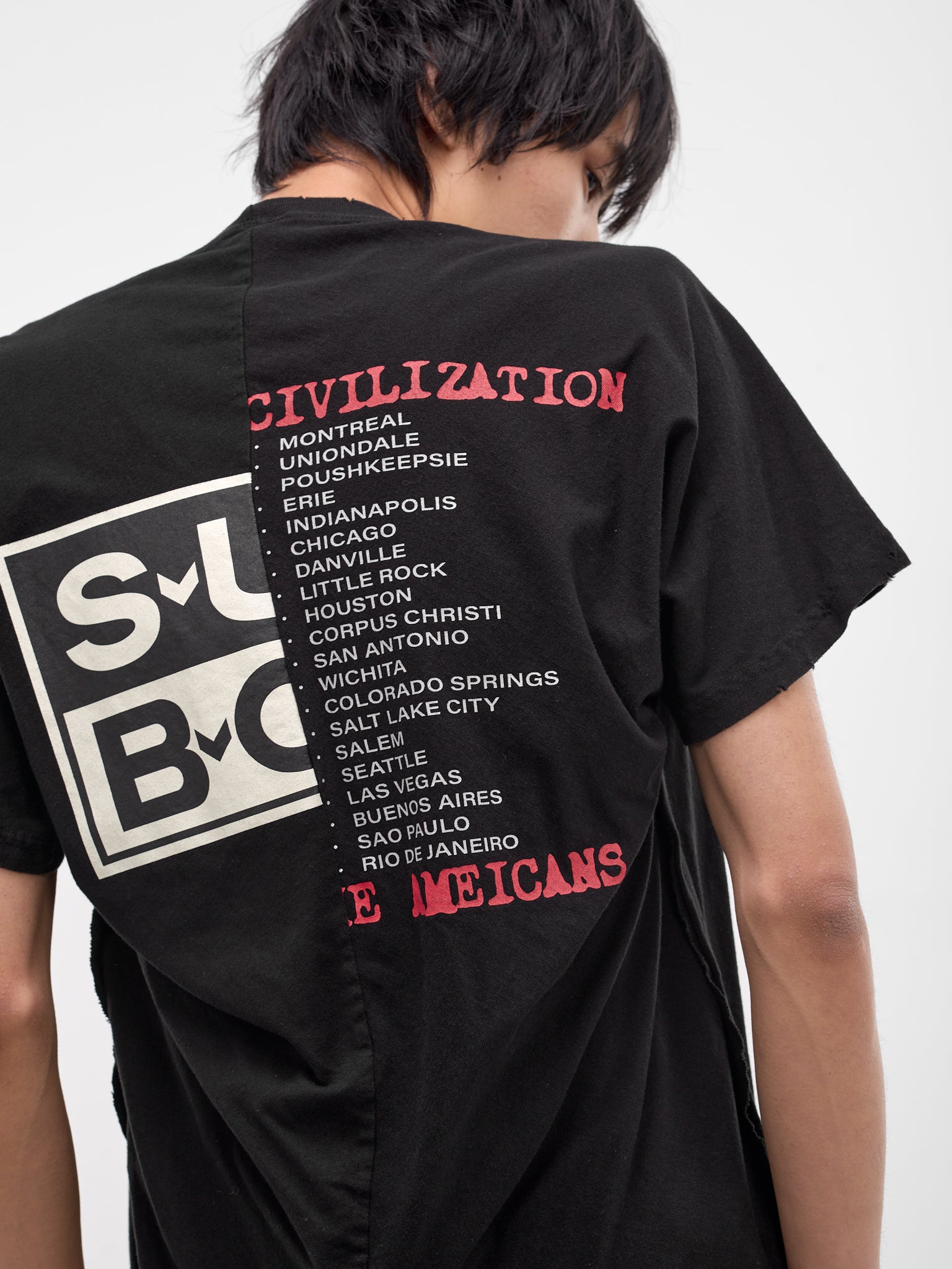 PROTOCOL INDEX Black Tee | H.Lorenzo - detail 2