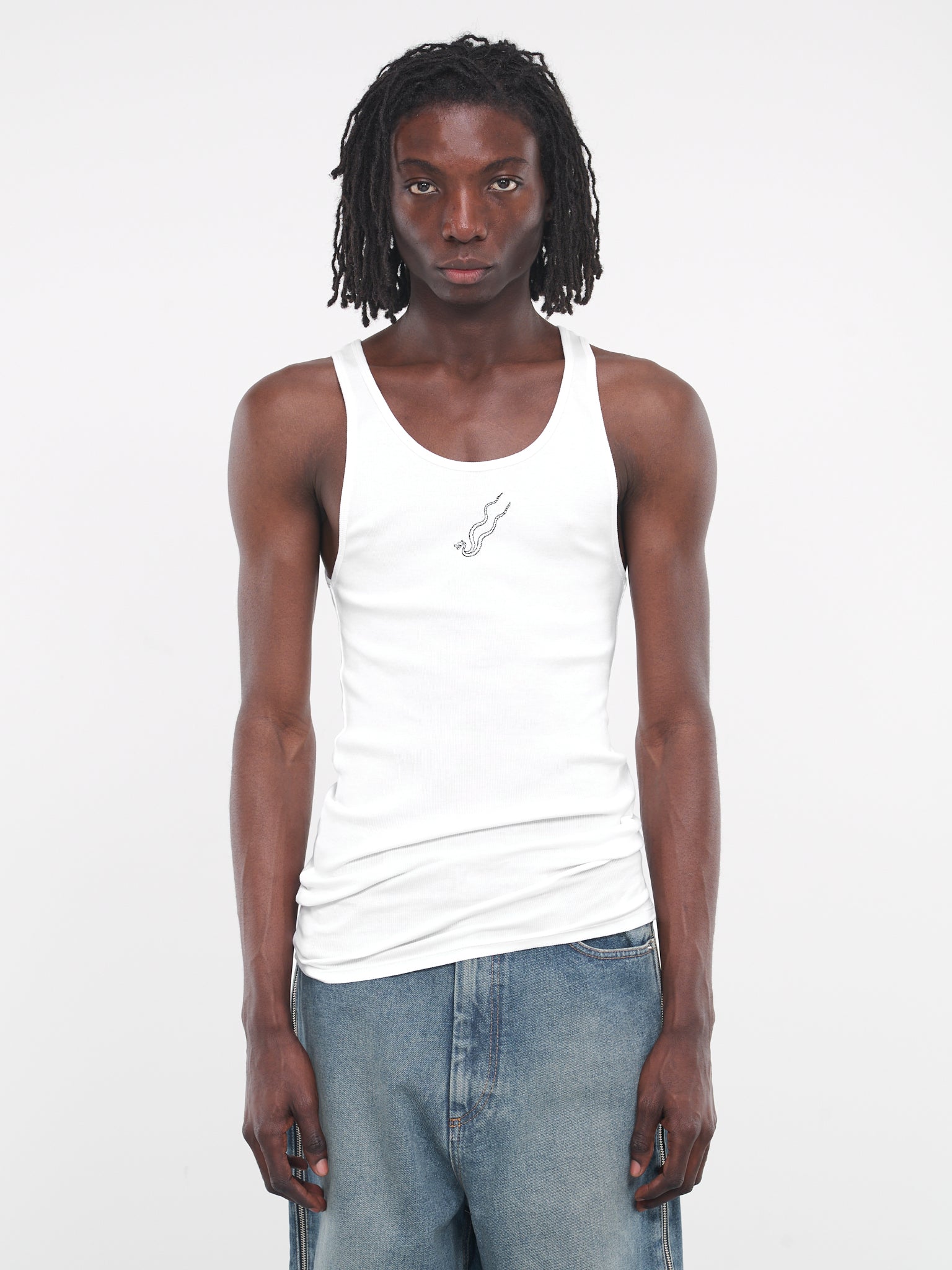 Logo Tank Top (MT056J-CJ-WHITE)