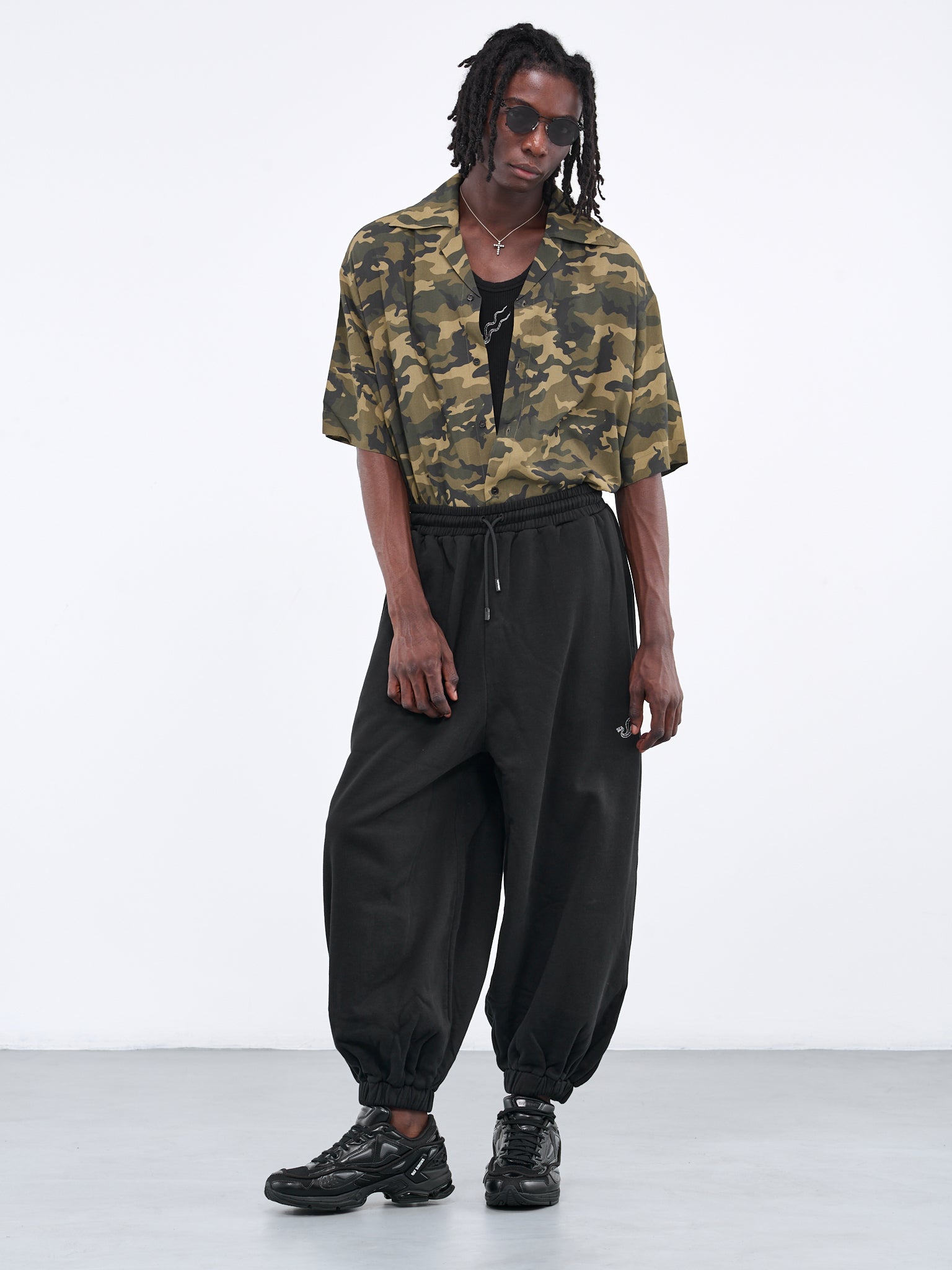 Ambush Cargo Pants - Black Camo