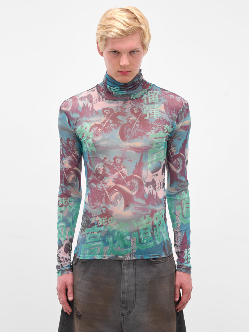 Ghost Rider Print Masked Top (MT092J-PMJ-SCENIC-GHOST-RIDERS)