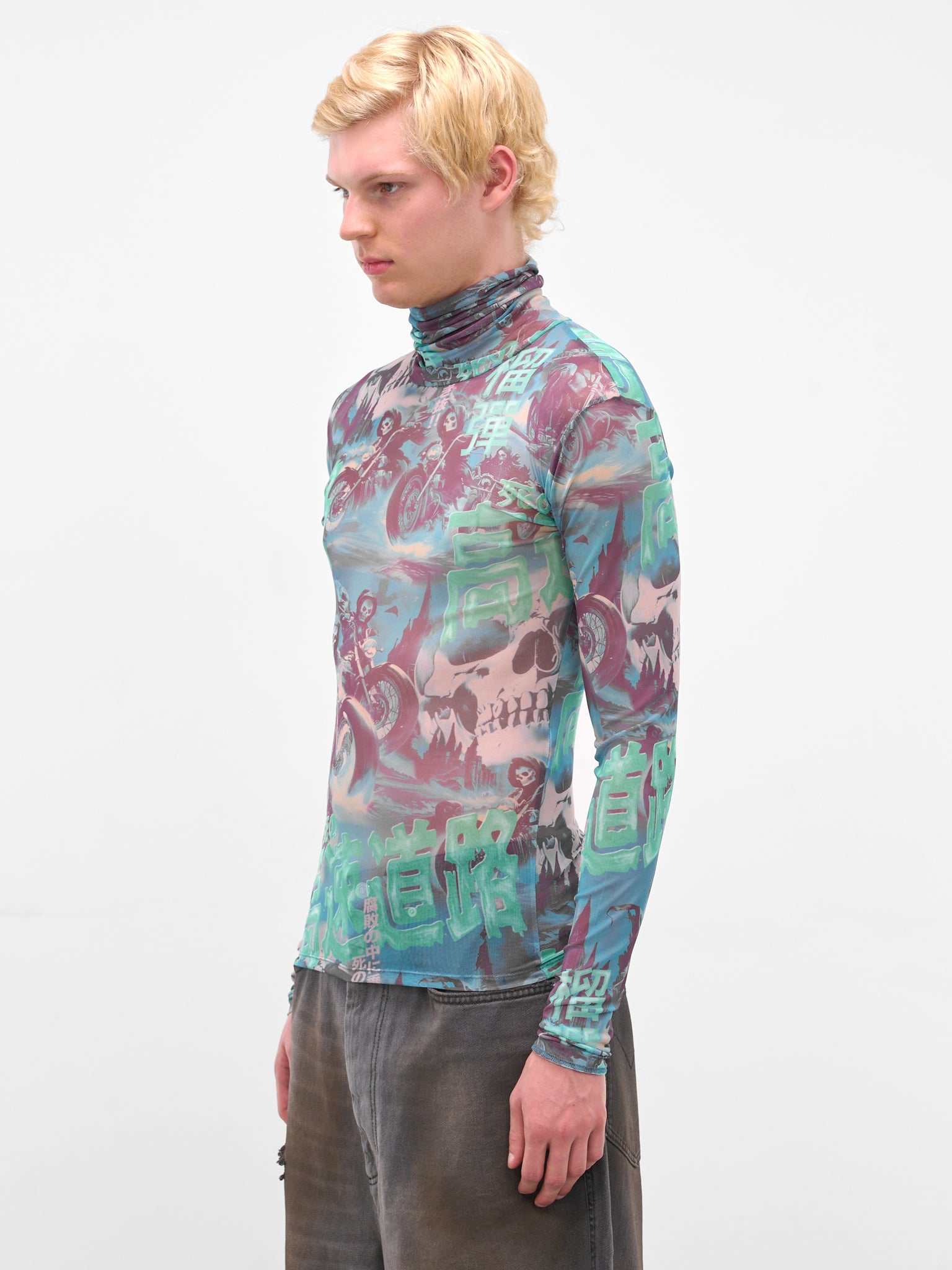 Ghost Rider Print Masked Top (MT092J-PMJ-SCENIC-GHOST-RIDERS)
