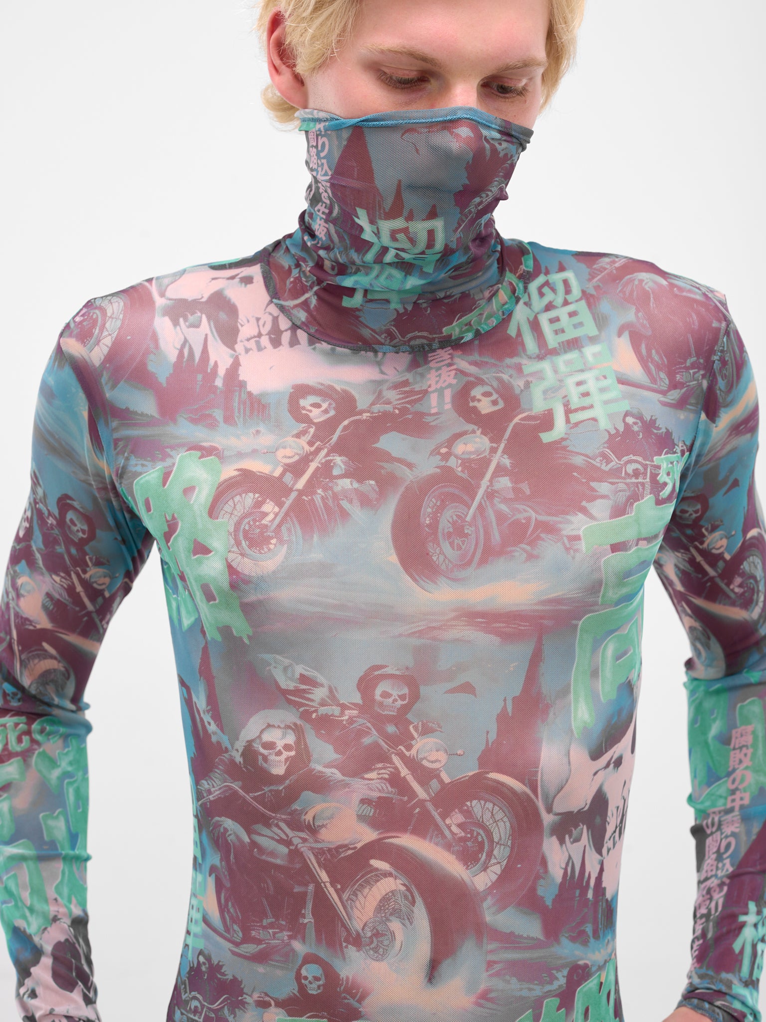 Ghost Rider Print Masked Top (MT092J-PMJ-SCENIC-GHOST-RIDERS)