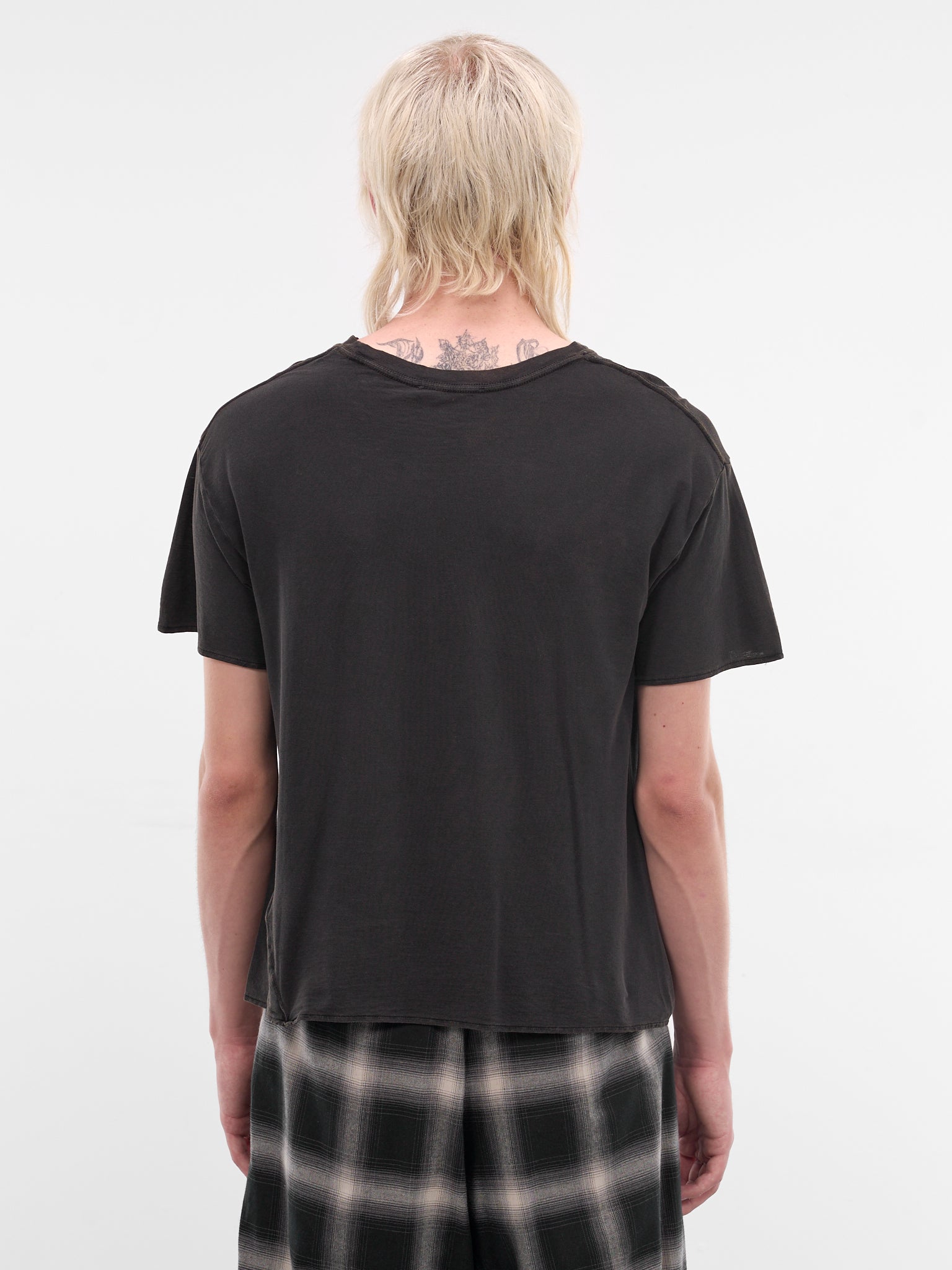 Black Cotton Thrash Graphic Tee (MT096J-SJ-906-BLACK)