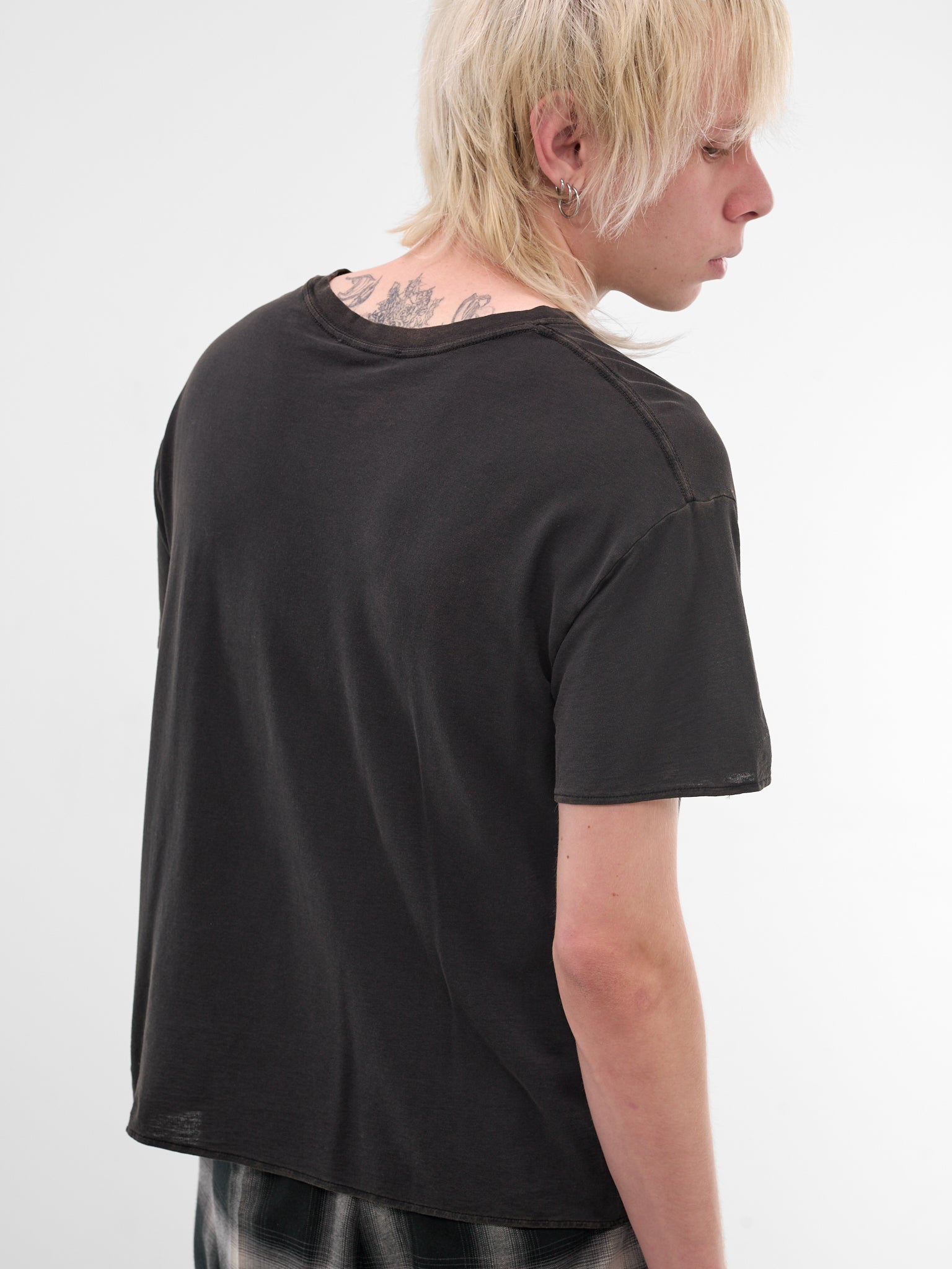 Black Cotton Thrash Graphic Tee (MT096J-SJ-906-BLACK)