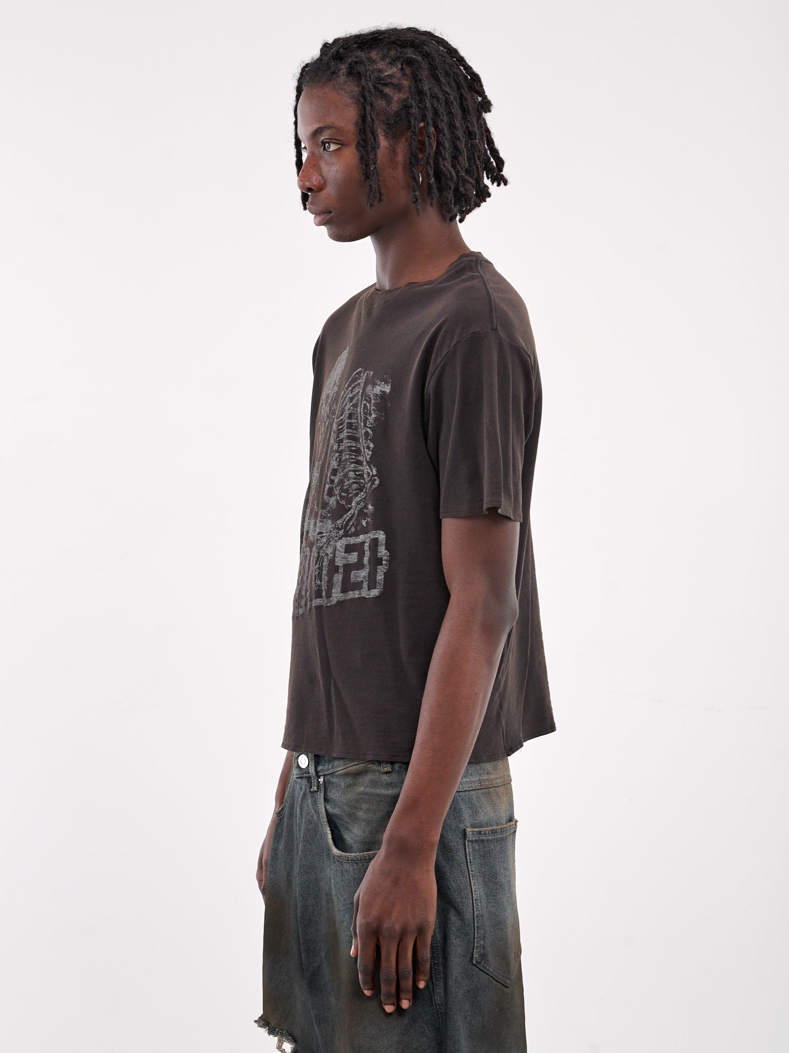Thrash Tee (MT096J-SJ-WASHED-BLACK-REAPER-)