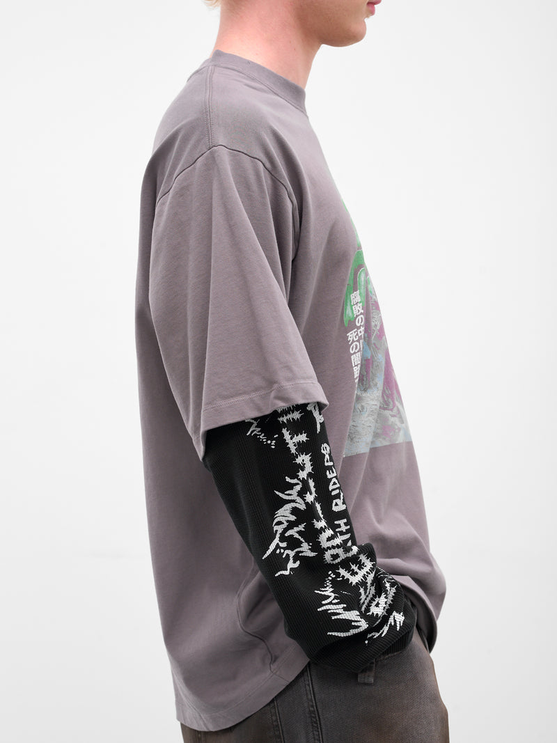 Ghost Rider Layered Double Tee (MT103J-HCJ-GHOST-RIDER-LT-SMOK)