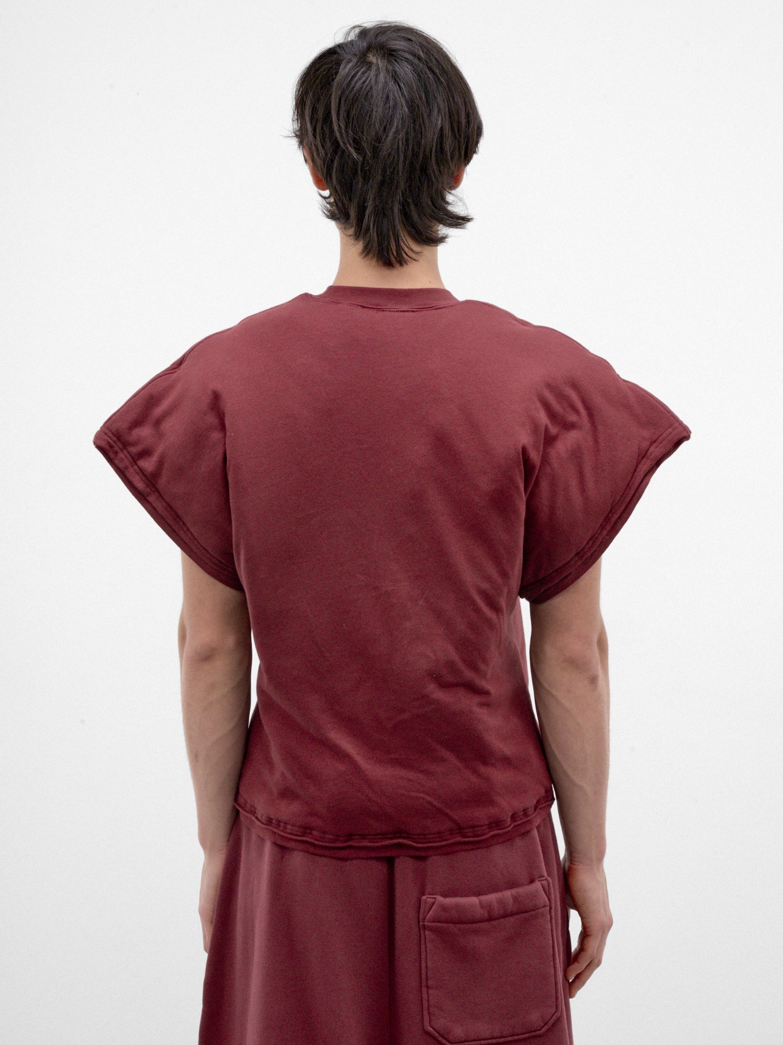 Blood Cotton Sleeveless Tee (MT117J-HJ-507-DRIED-BLOOD)