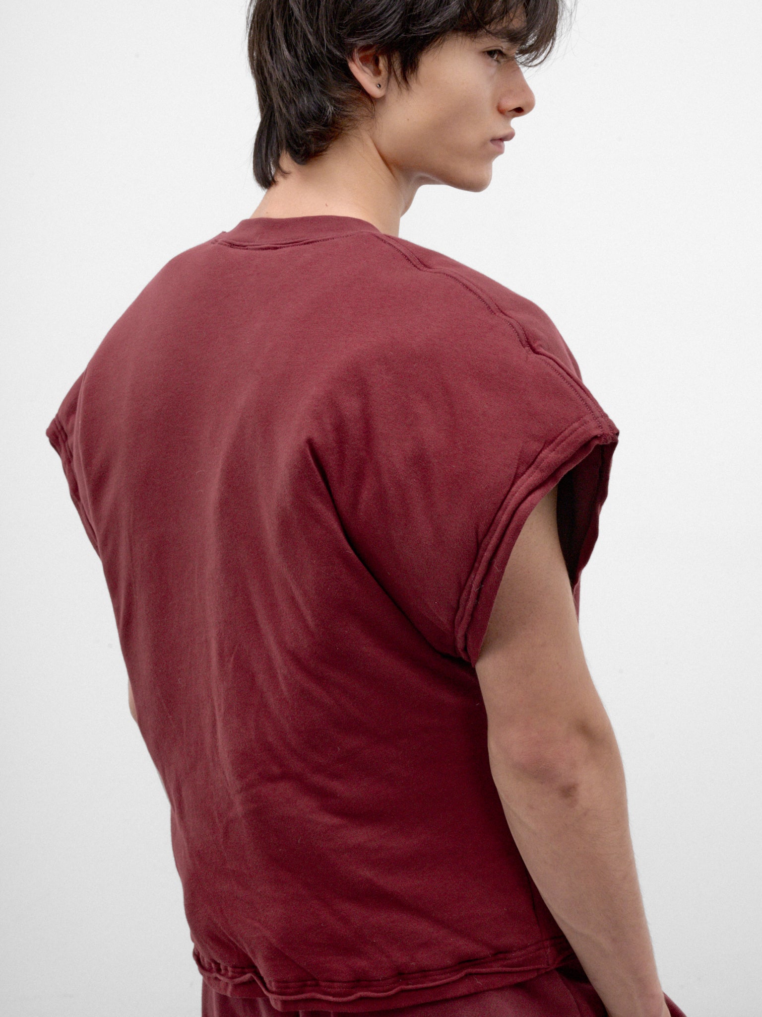 Blood Cotton Sleeveless Tee (MT117J-HJ-507-DRIED-BLOOD)
