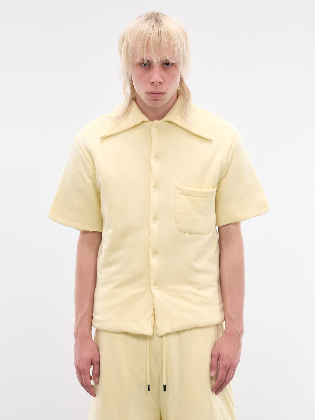 Spoiled Milk Wadded Shift Shirt (MT118J-LJ-100-SPOILED-MILK)