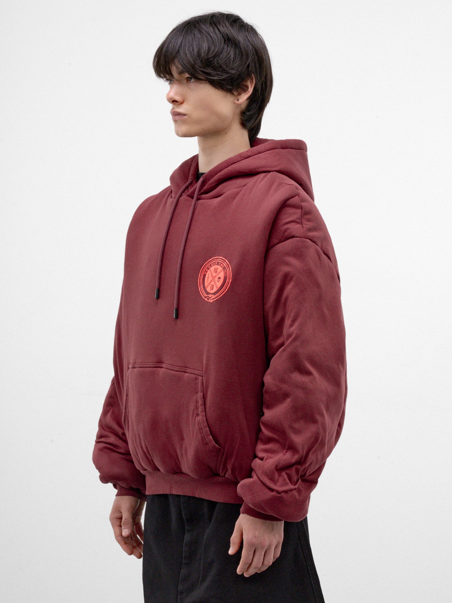 Blood Cotton Oversized Hoodie (MT124J-HJ-507-DRIED-BLOOD)