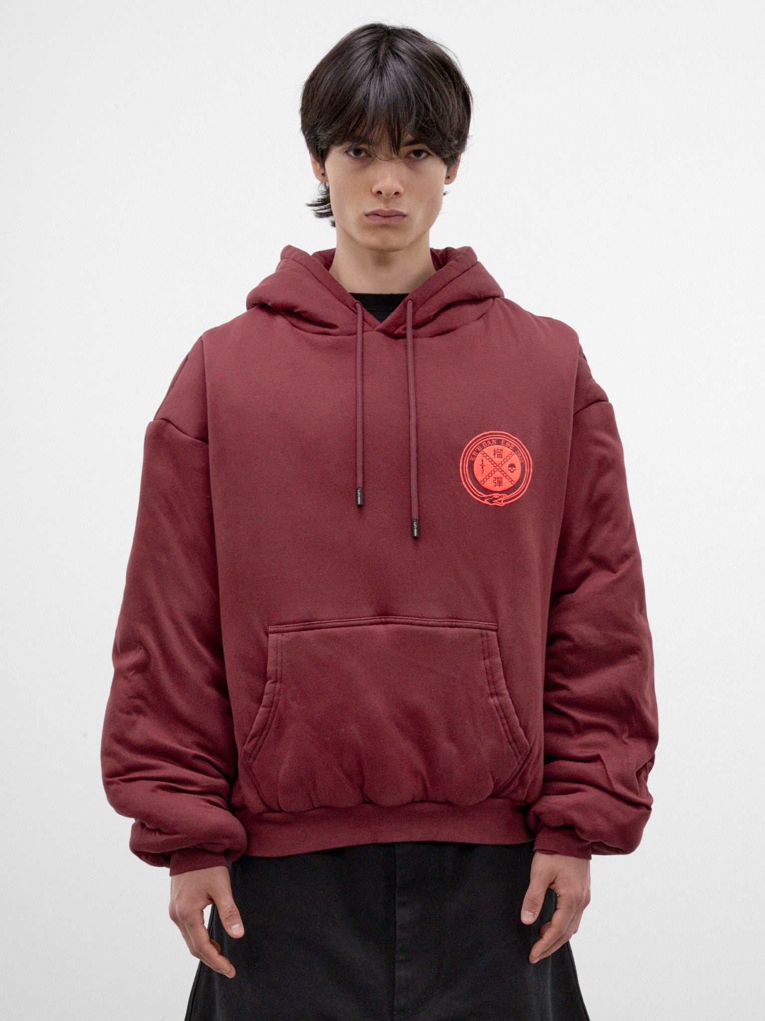 Blood Cotton Oversized Hoodie (MT124J-HJ-507-DRIED-BLOOD)