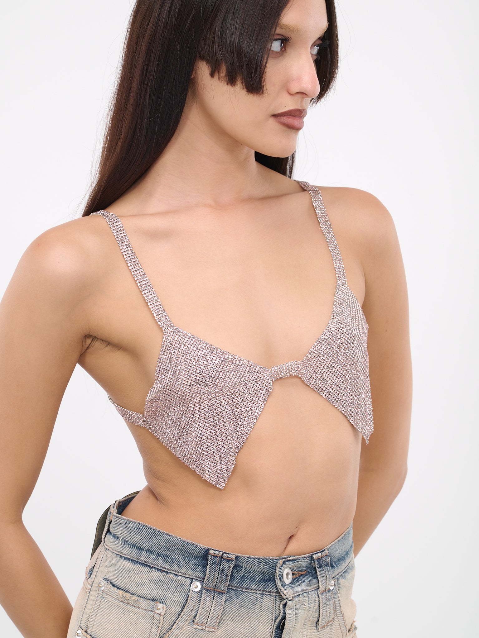 Chainmail Bra (MTO-001-CO-MESH002-ROSE)