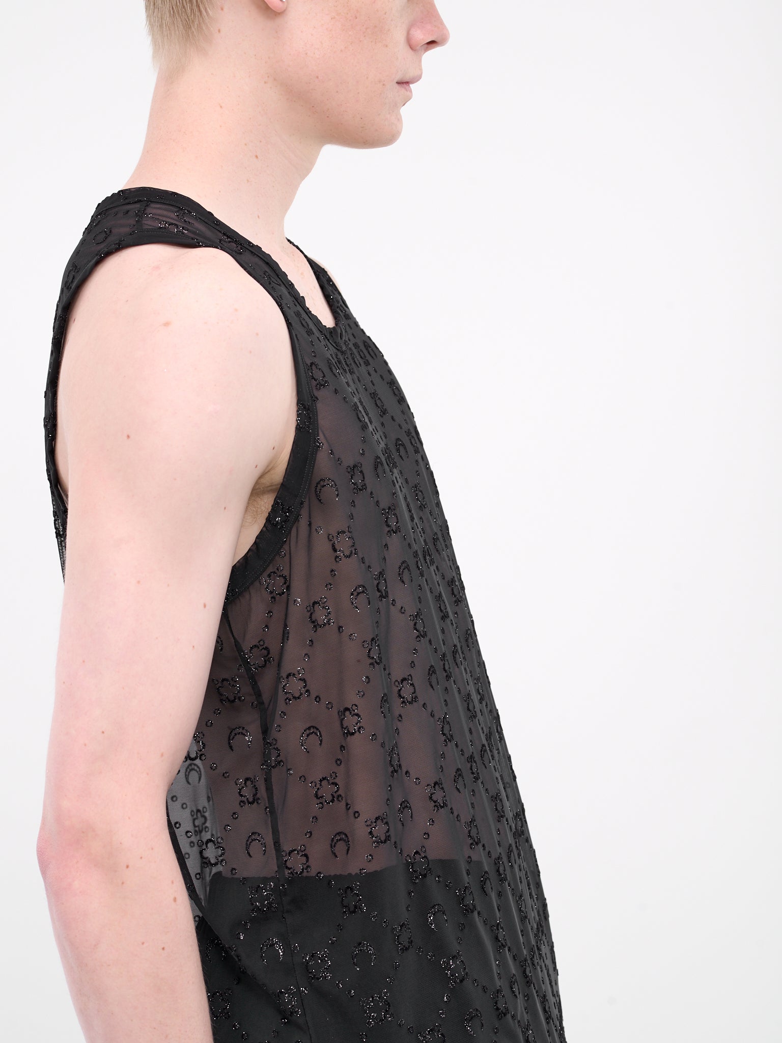 Monogram Mesh Tank Top (MTO109-CJEROO36-BLACK)