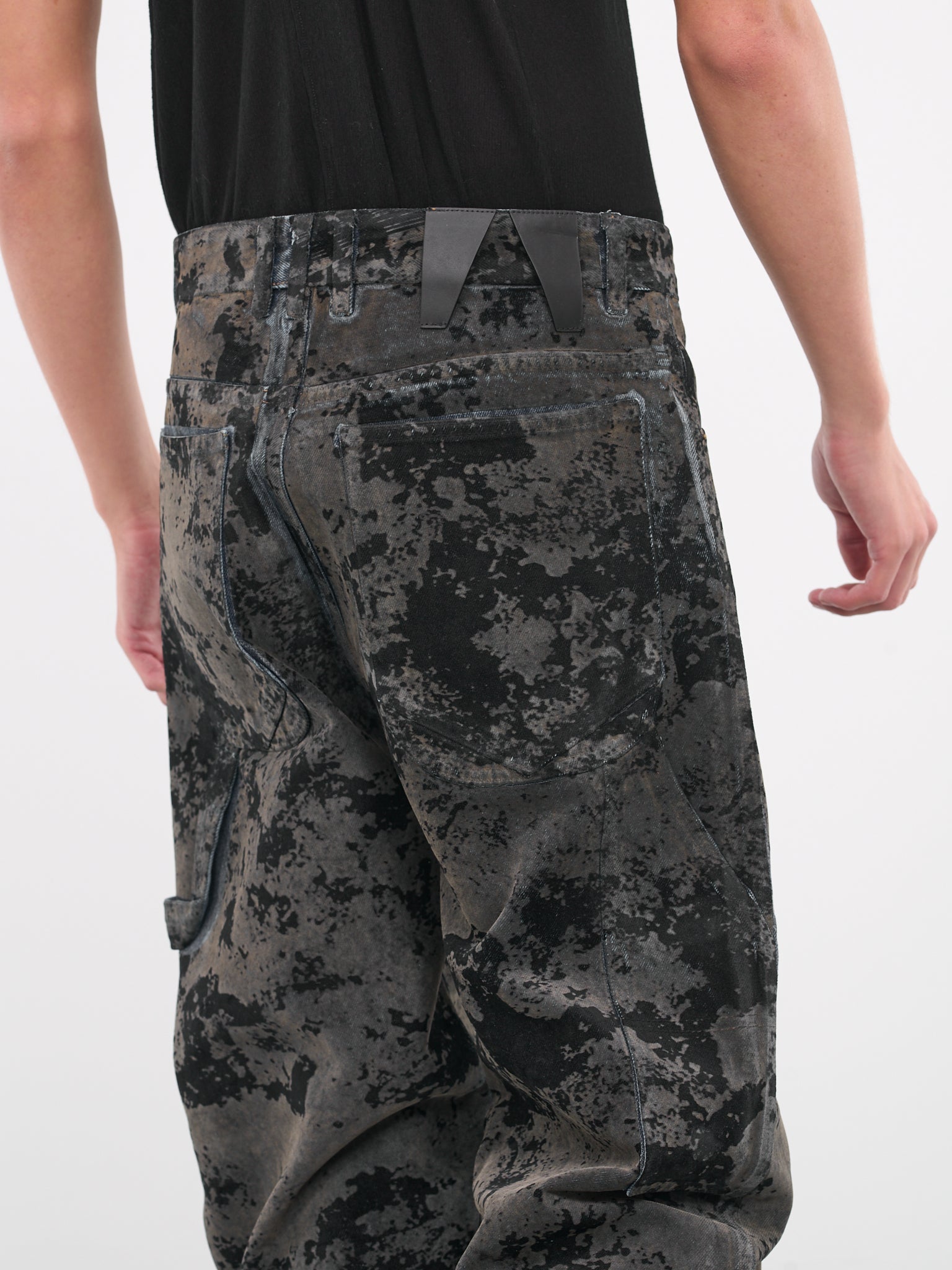 Ambush Cargo Pants - Black Camo