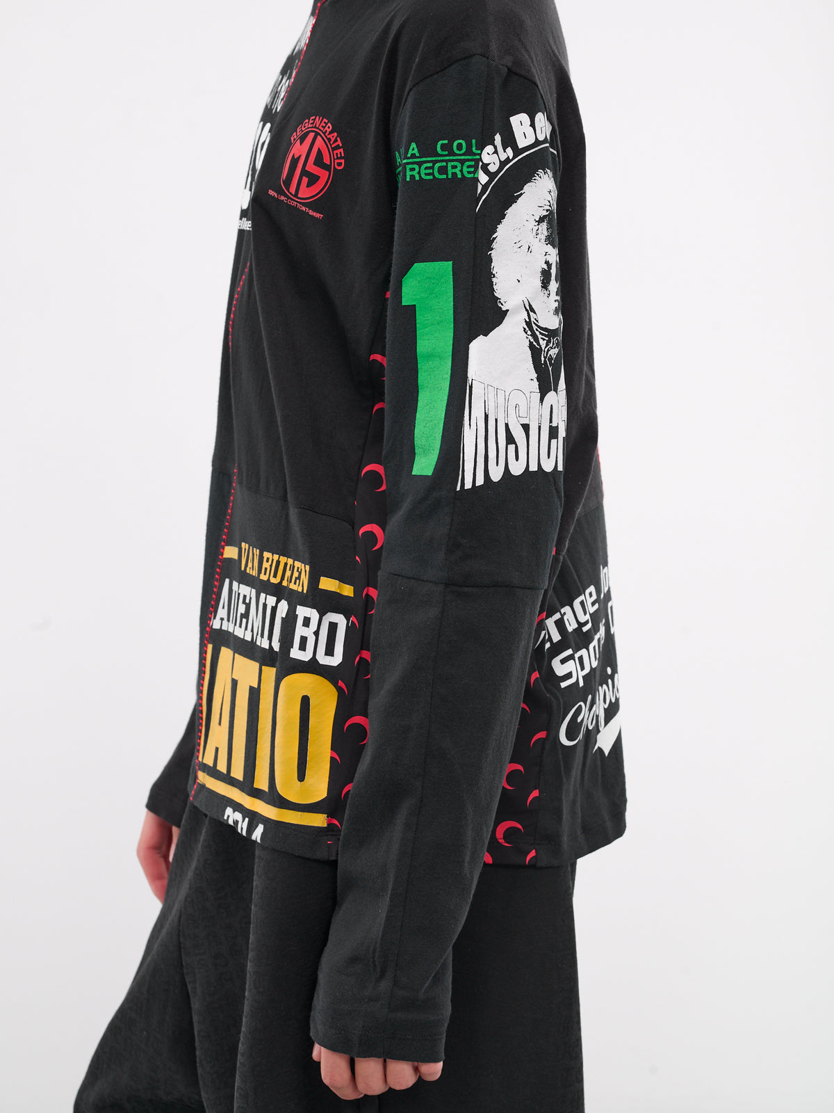 Regenerated Graphic Tee Long Sleeve (MTT069A-UJER0003-BLACK)