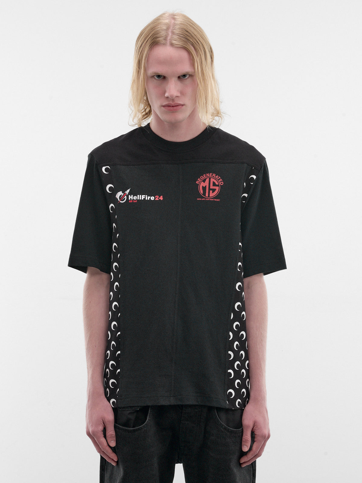 Black Upcycled Graphic Tee (MTT102AUJER0003-BK99-BLACK)
