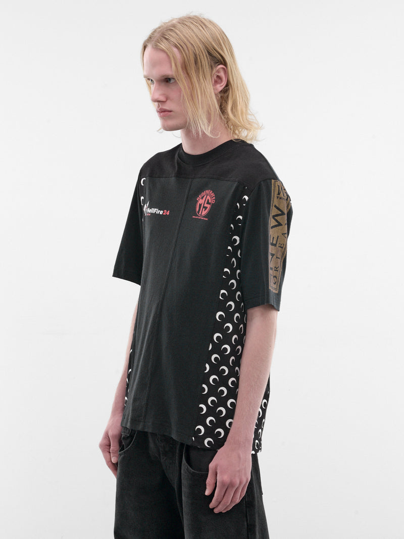 Black Upcycled Graphic Tee (MTT102AUJER0003-BK99-BLACK)