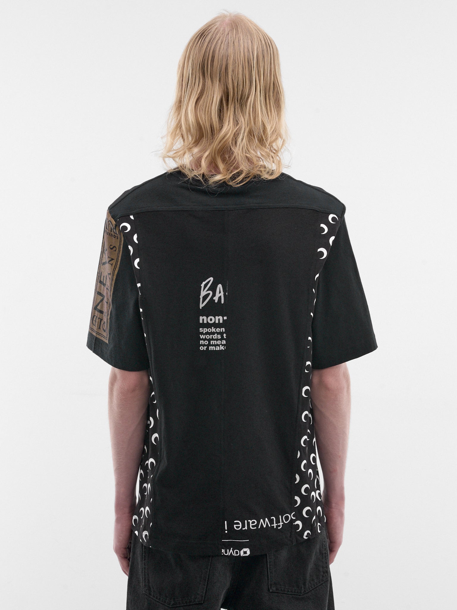 Black Upcycled Graphic Tee (MTT102AUJER0003-BK99-BLACK)