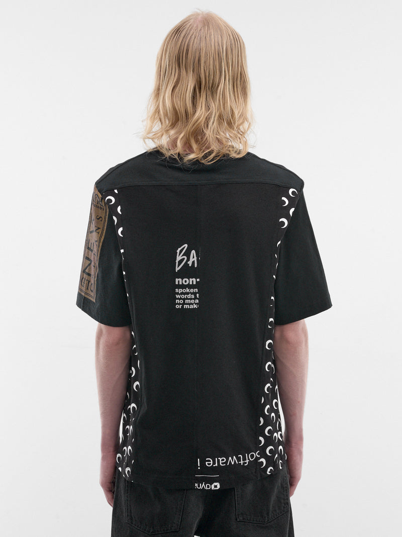Black Upcycled Graphic Tee (MTT102AUJER0003-BK99-BLACK)